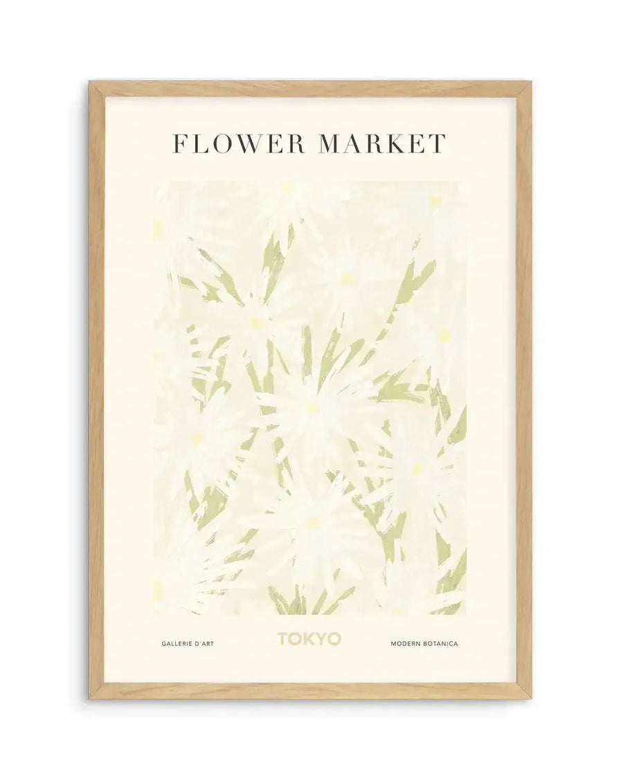Flower Market Tokyo Art Print-PRINT-Olive et Oriel-Olive et Oriel-A5 | 5.8" x 8.3" | 14.8 x 21cm-Oak-With White Border-Buy-Australian-Art-Prints-Online-with-Olive-et-Oriel-Your-Artwork-Specialists-Austrailia-Decorate-With-Coastal-Photo-Wall-Art-Prints-From-Our-Beach-House-Artwork-Collection-Fine-Poster-and-Framed-Artwork