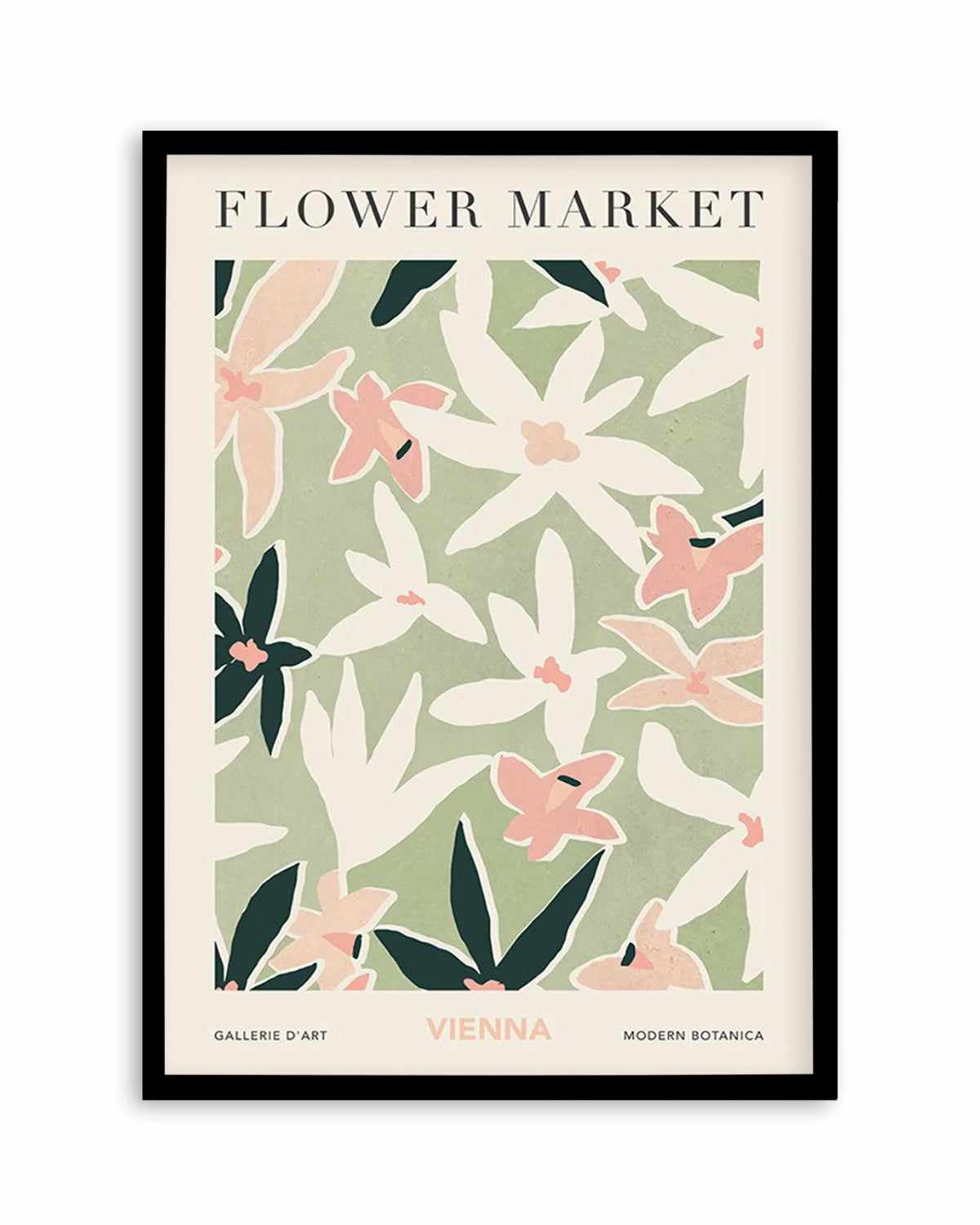 Flower Market Vienna Art Print