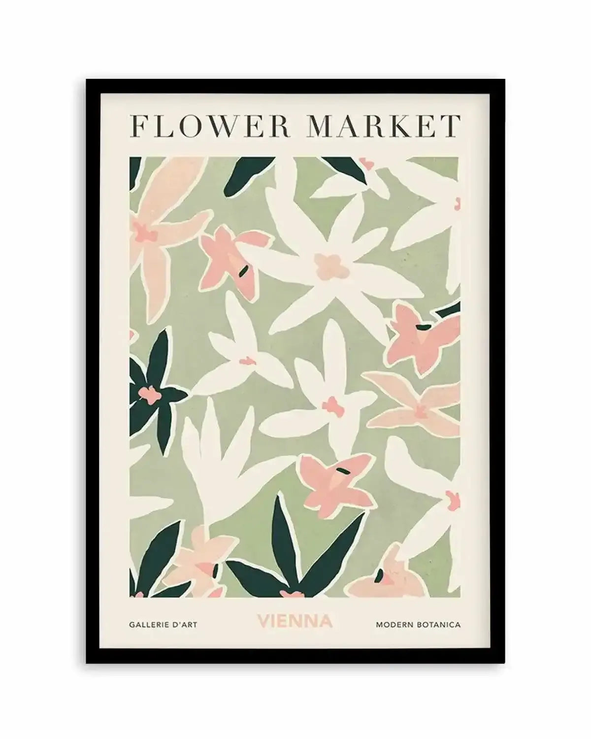 Flower Market Vienna Art Print from Olive et Oriel where you can shop wallpaper and artworks online