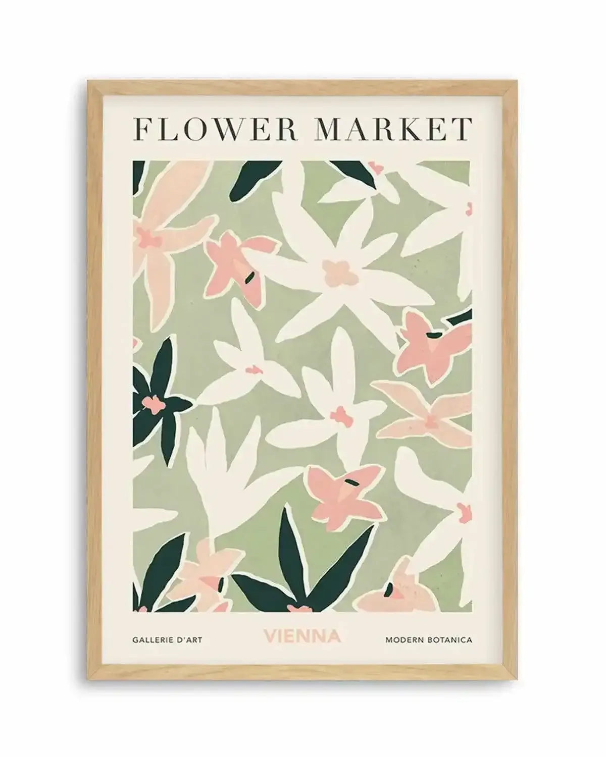 Flower Market Vienna Art Print from Olive et Oriel where you can shop wallpaper and artworks online
