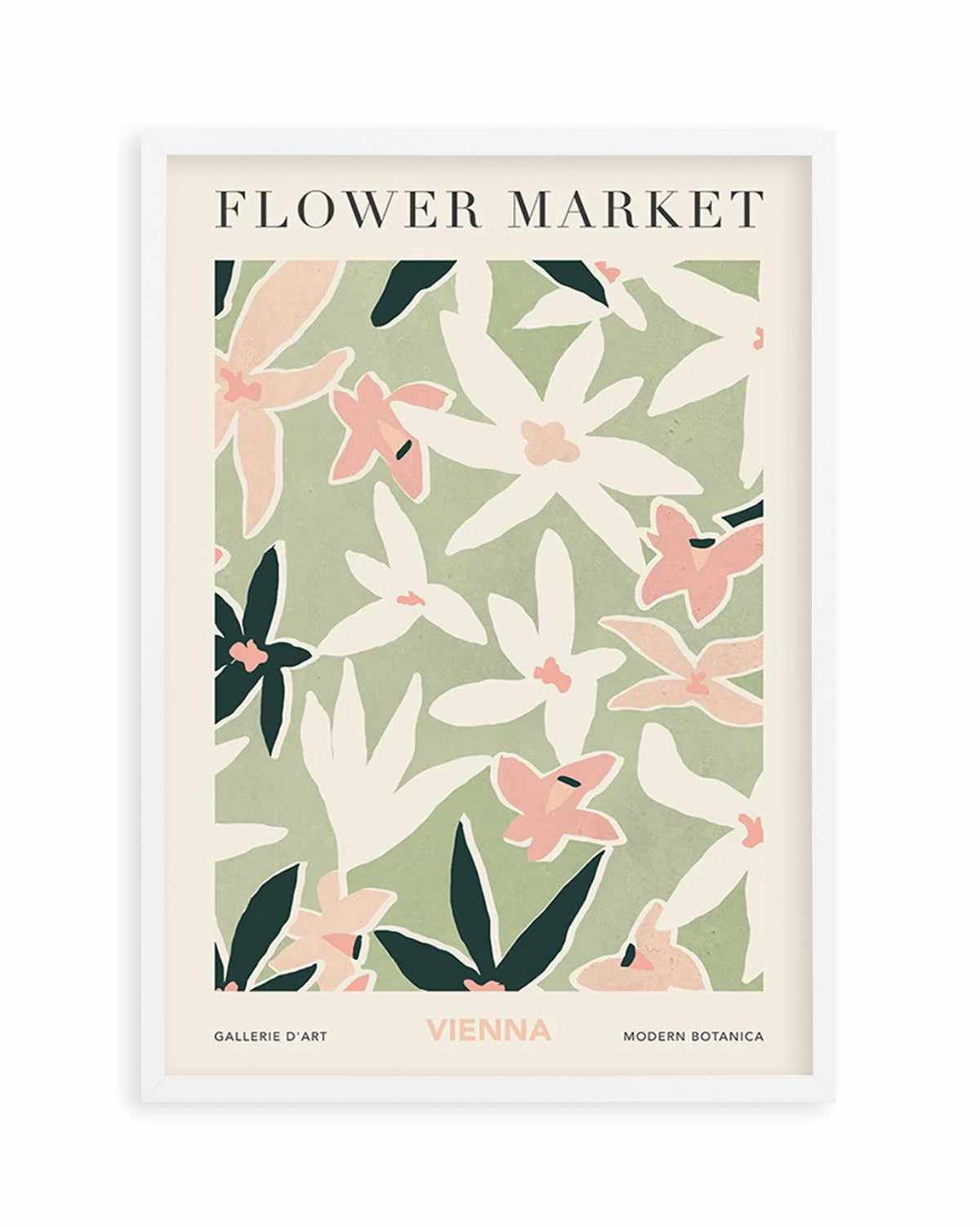 Flower Market Vienna Art Print