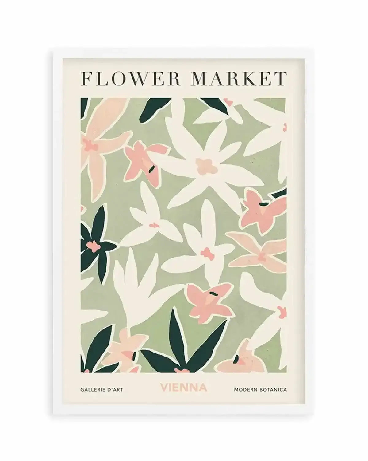 Flower Market Vienna Art Print from Olive et Oriel where you can shop wallpaper and artworks online
