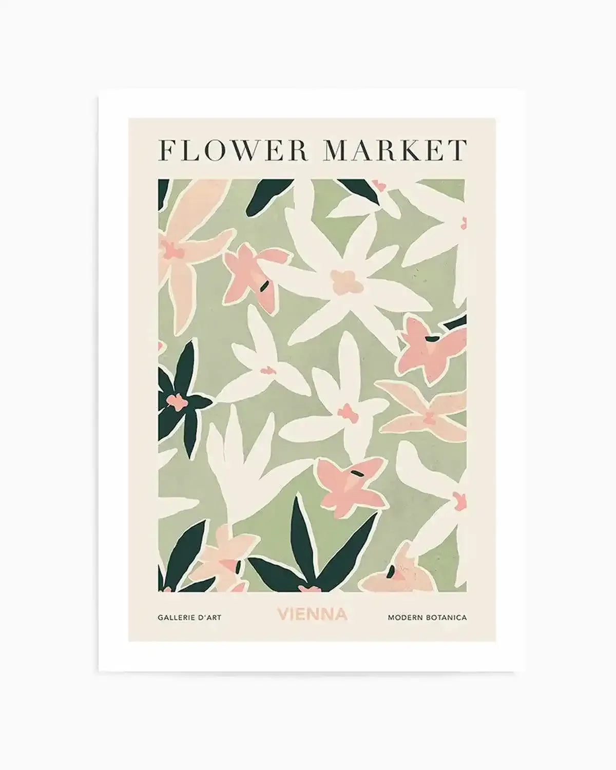Flower Market Vienna Art Print from Olive et Oriel where you can shop wallpaper and artworks online