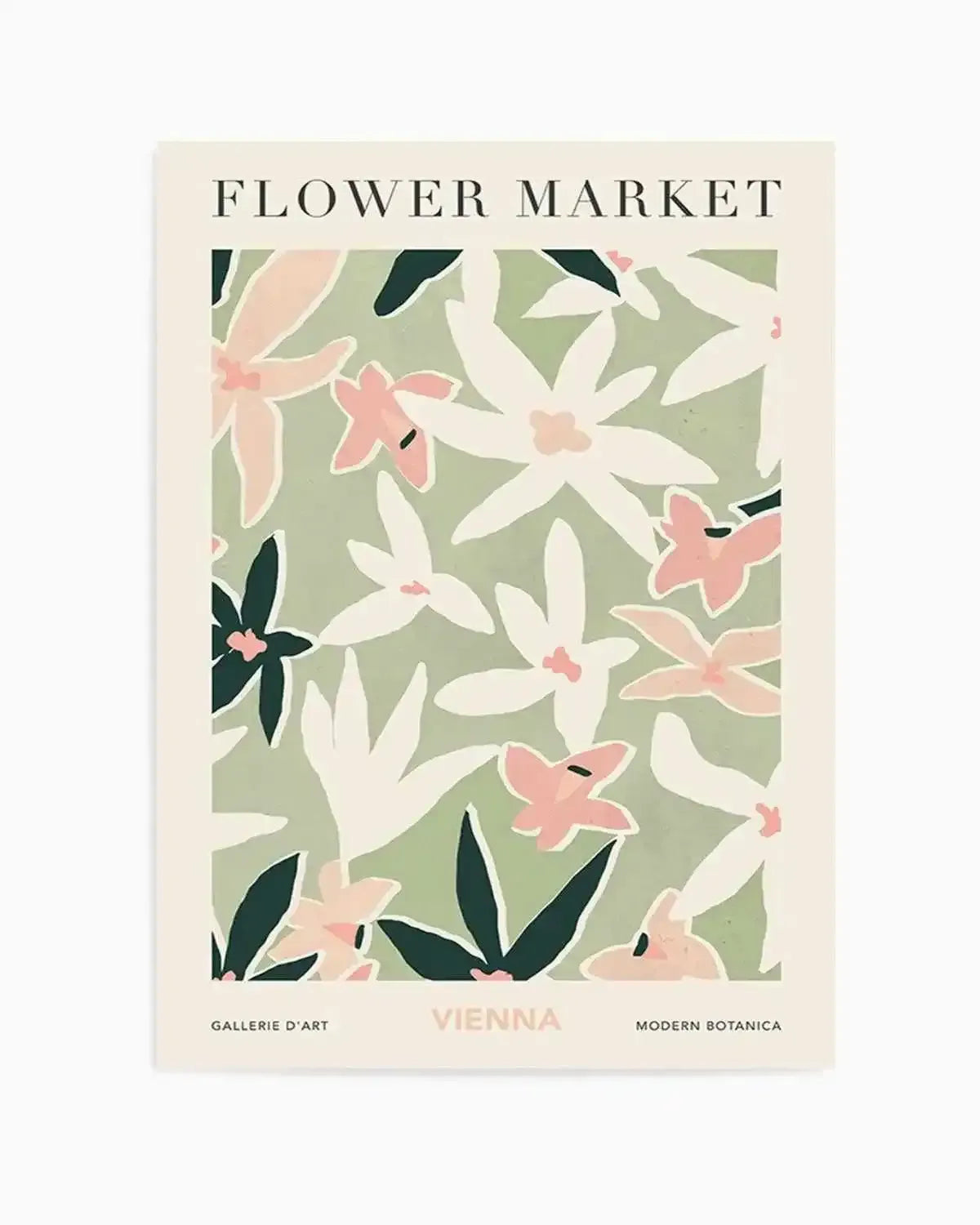 Flower Market Vienna Art Print from Olive et Oriel where you can shop wallpaper and artworks online