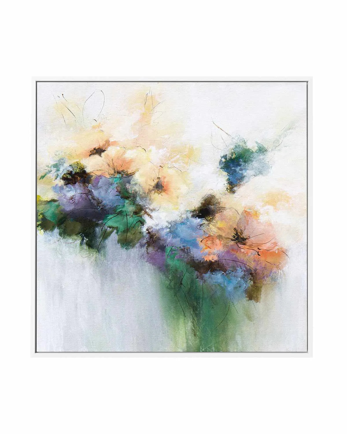 Flower Patterns by Karen Hale | Framed Canvas Art Print from Olive et Oriel where you can shop wallpaper and artworks online