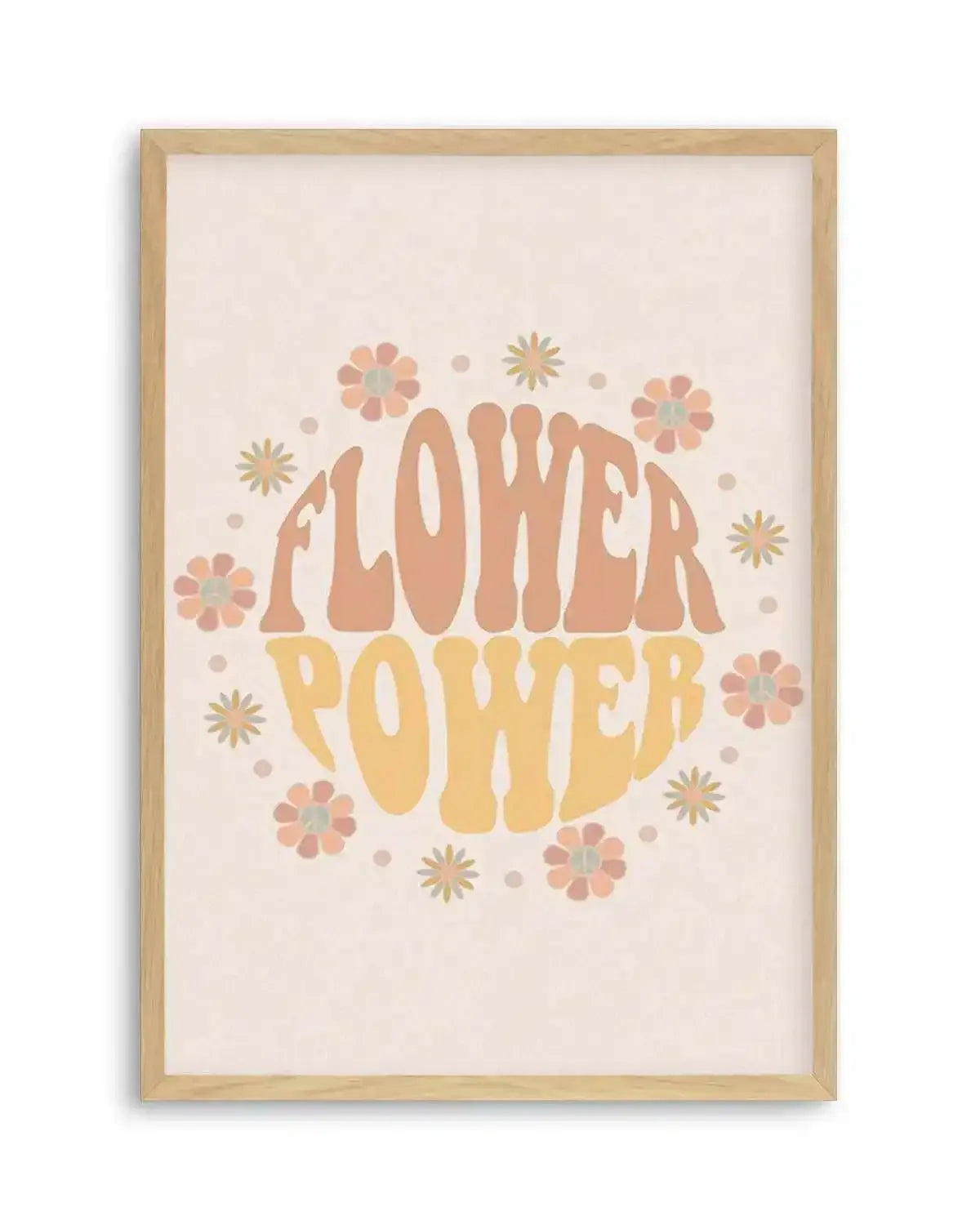 Flower Power Art Print from Olive et Oriel where you can shop wallpaper and artworks online