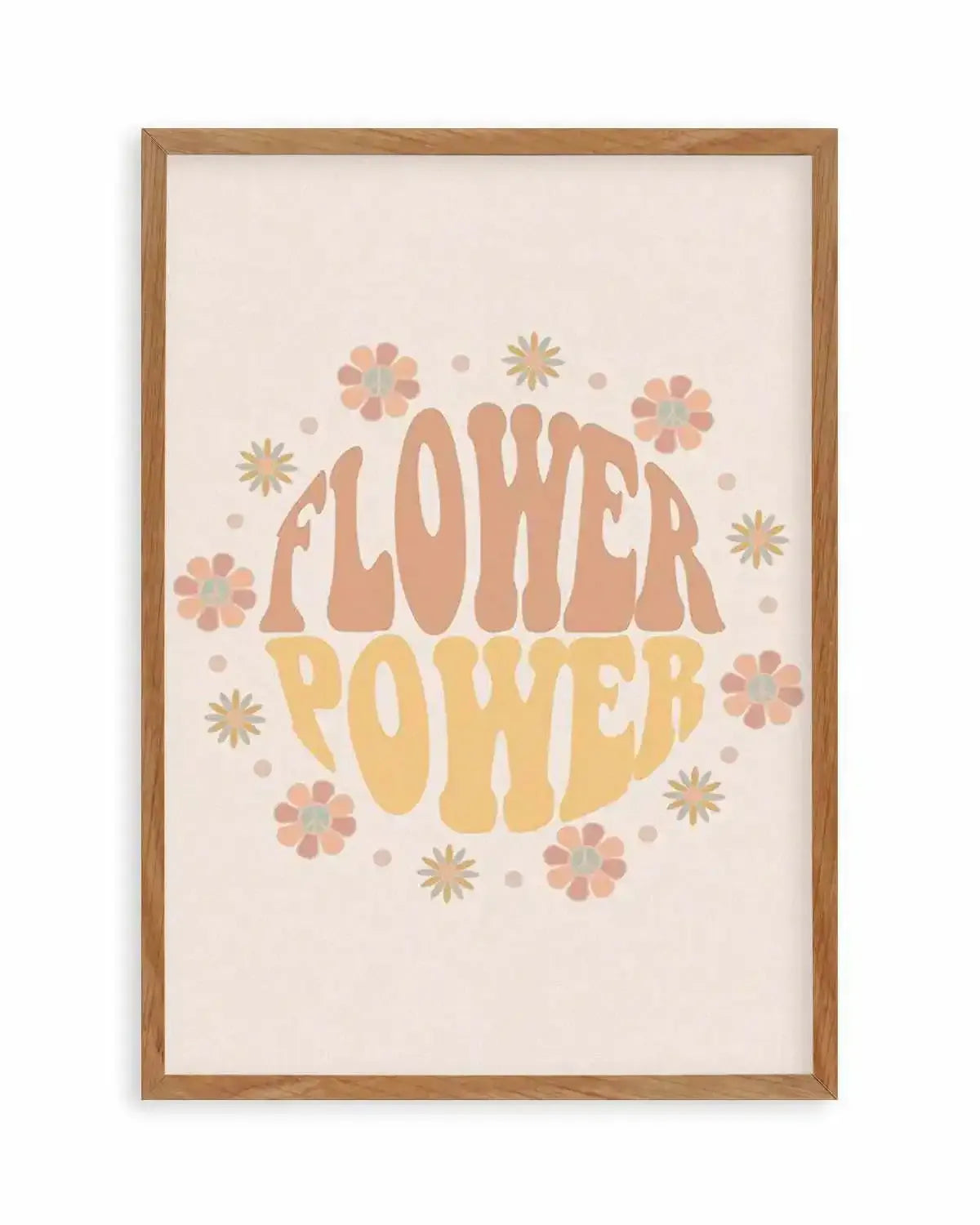 Flower Power Art Print from Olive et Oriel where you can shop wallpaper and artworks online