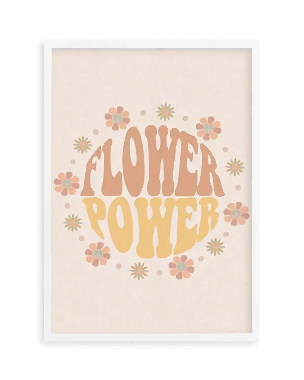 Flower Power Art Print from Olive et Oriel where you can shop wallpaper and artworks online