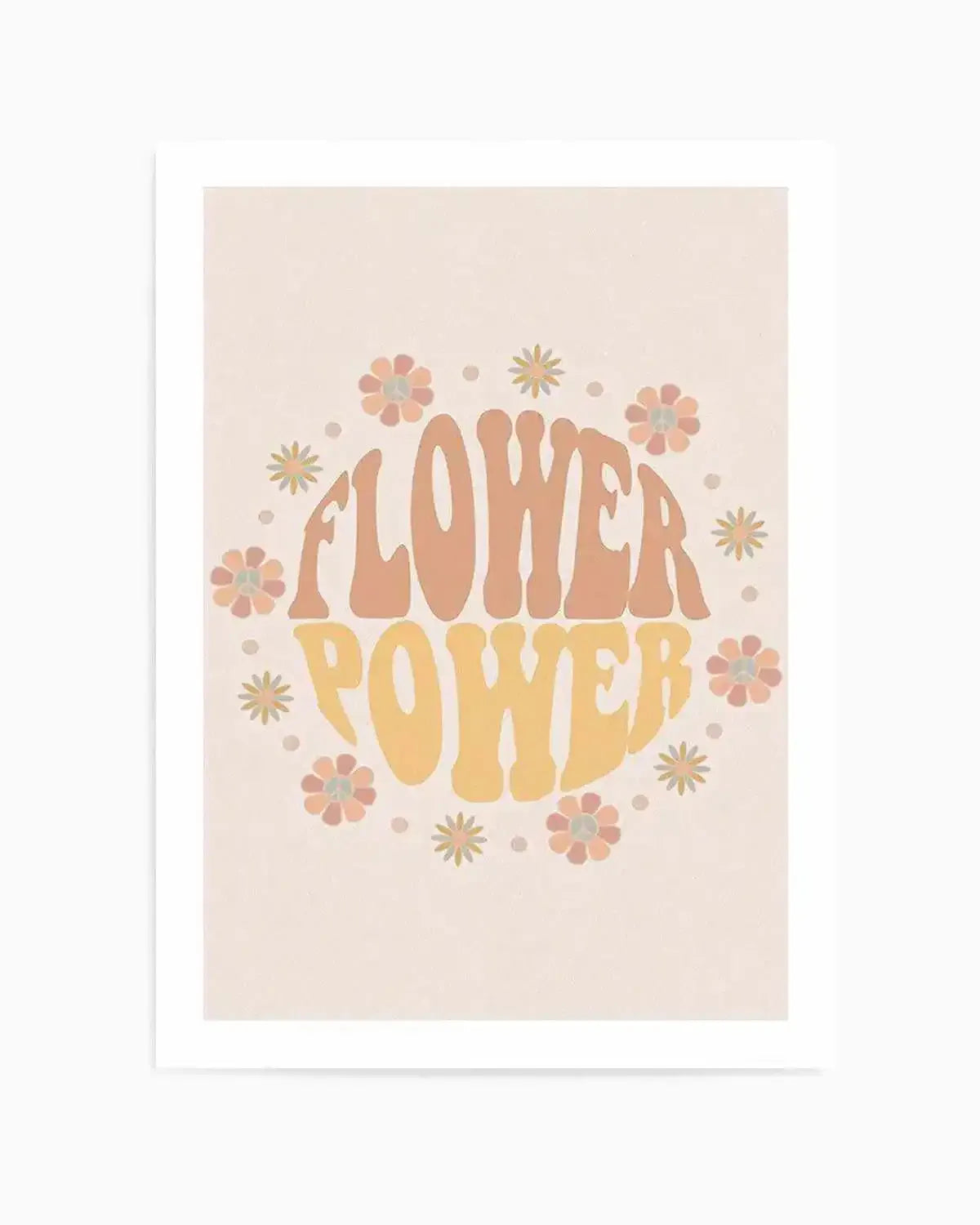 Flower Power Art Print from Olive et Oriel where you can shop wallpaper and artworks online