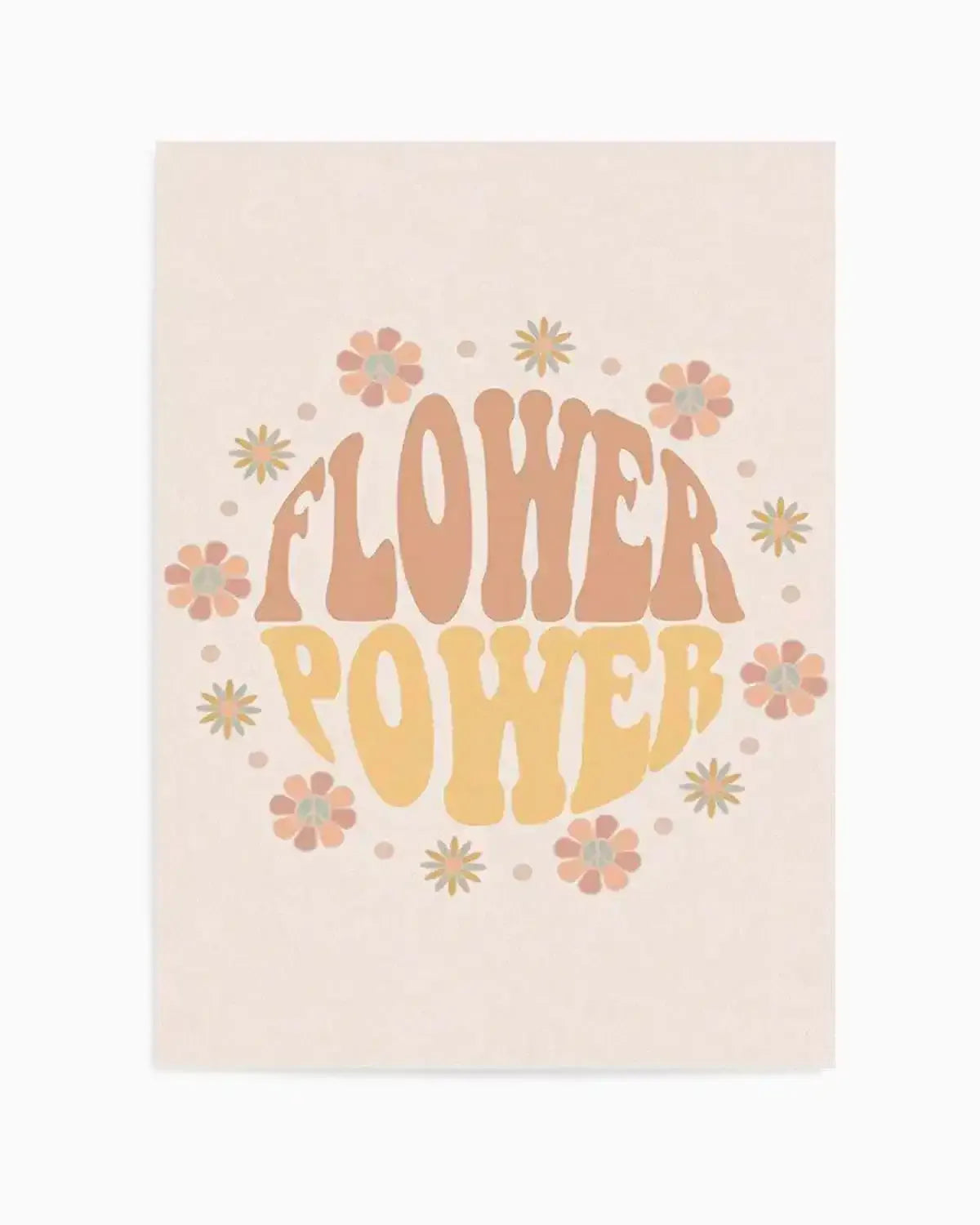 Flower Power Art Print from Olive et Oriel where you can shop wallpaper and artworks online