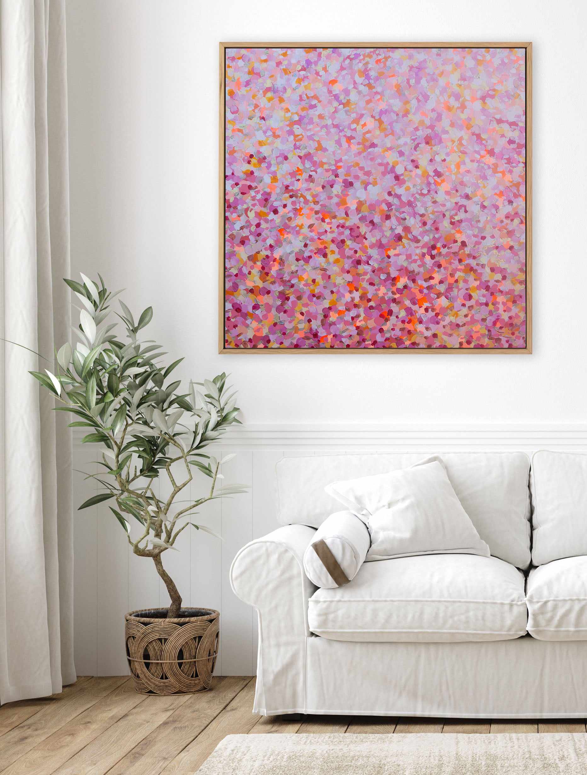 Flower Rush by Katherine Spiller | Framed Canvas Art Print