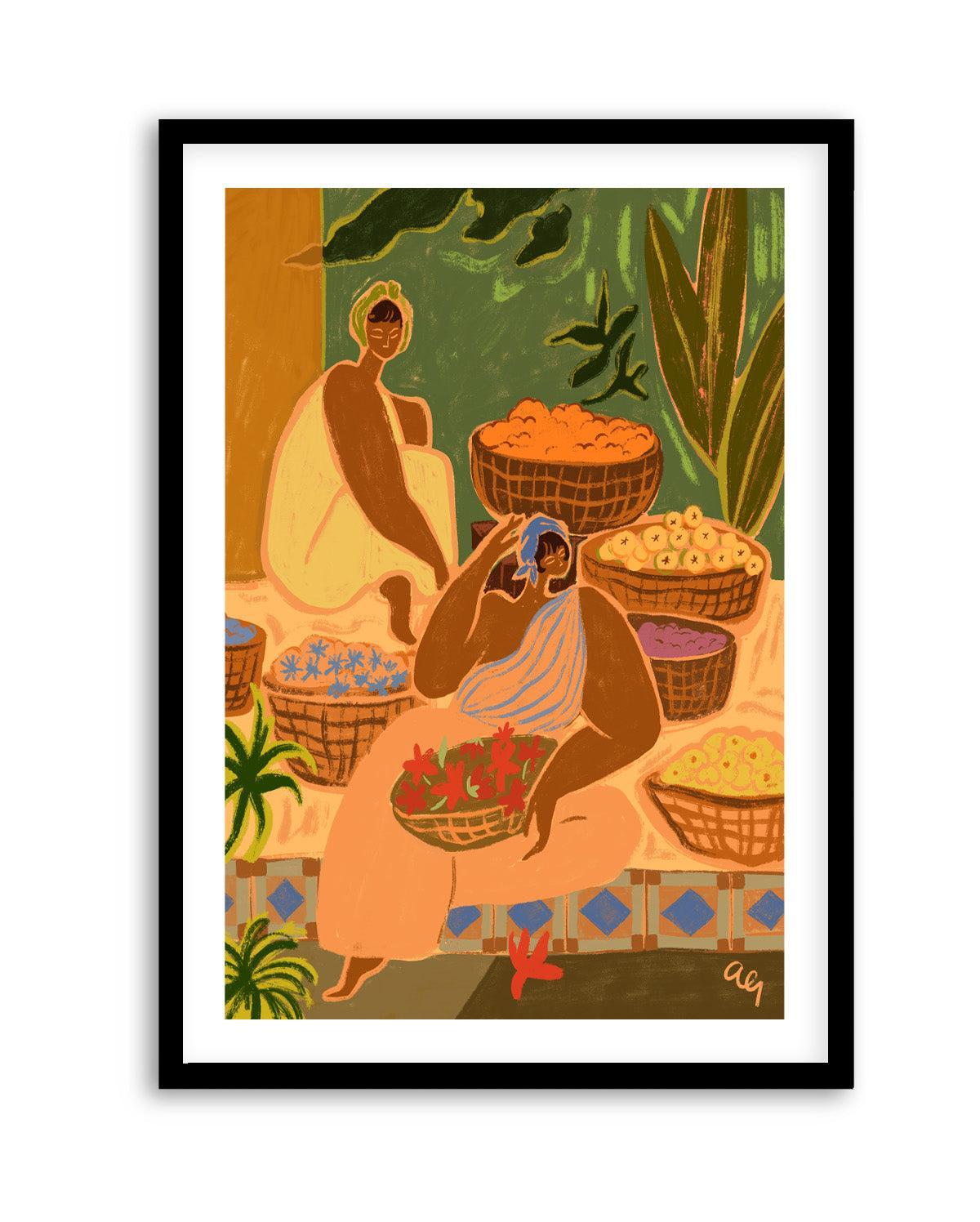 Flower Sisters by Arty Guava | Art Print from Olive et Oriel where you can shop wallpaper and artworks online