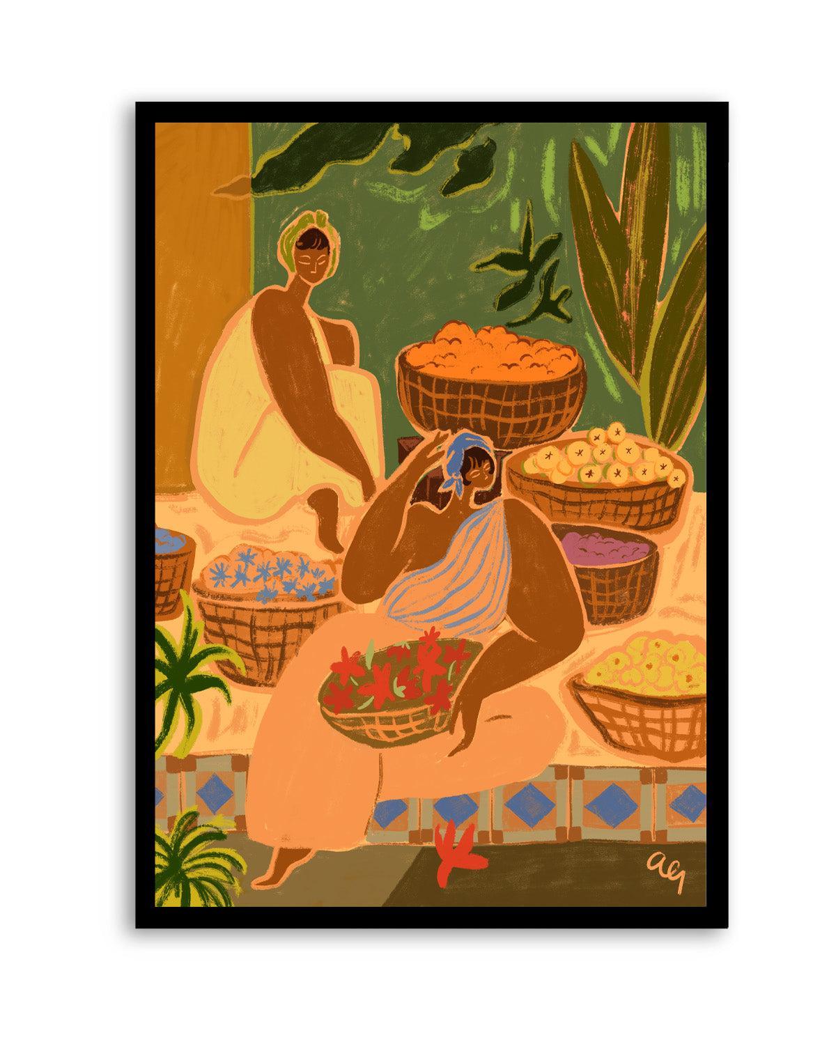 Flower Sisters by Arty Guava | Art Print from Olive et Oriel where you can shop wallpaper and artworks online