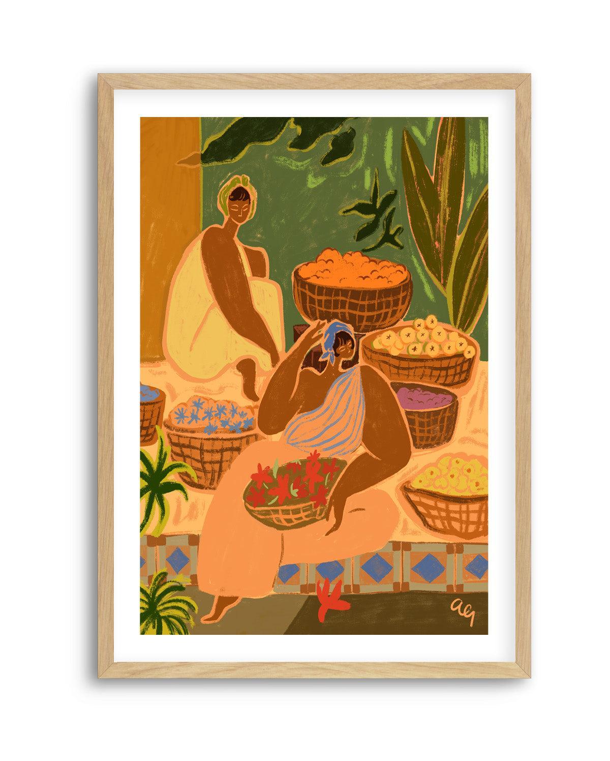 Flower Sisters by Arty Guava | Art Print from Olive et Oriel where you can shop wallpaper and artworks online