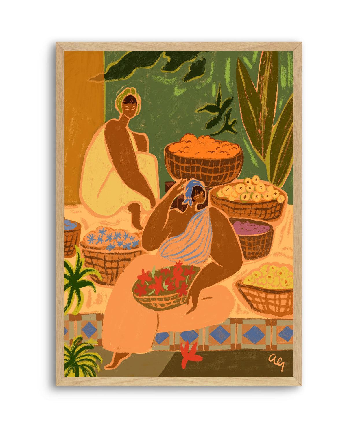 Flower Sisters by Arty Guava | Art Print from Olive et Oriel where you can shop wallpaper and artworks online