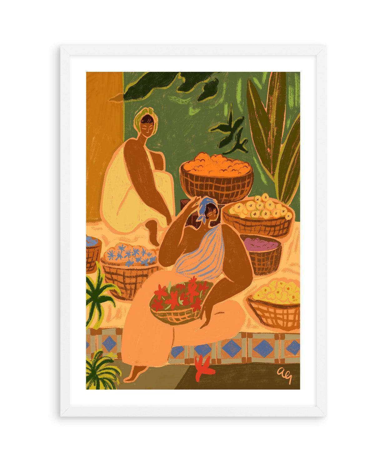 Flower Sisters by Arty Guava | Art Print from Olive et Oriel where you can shop wallpaper and artworks online