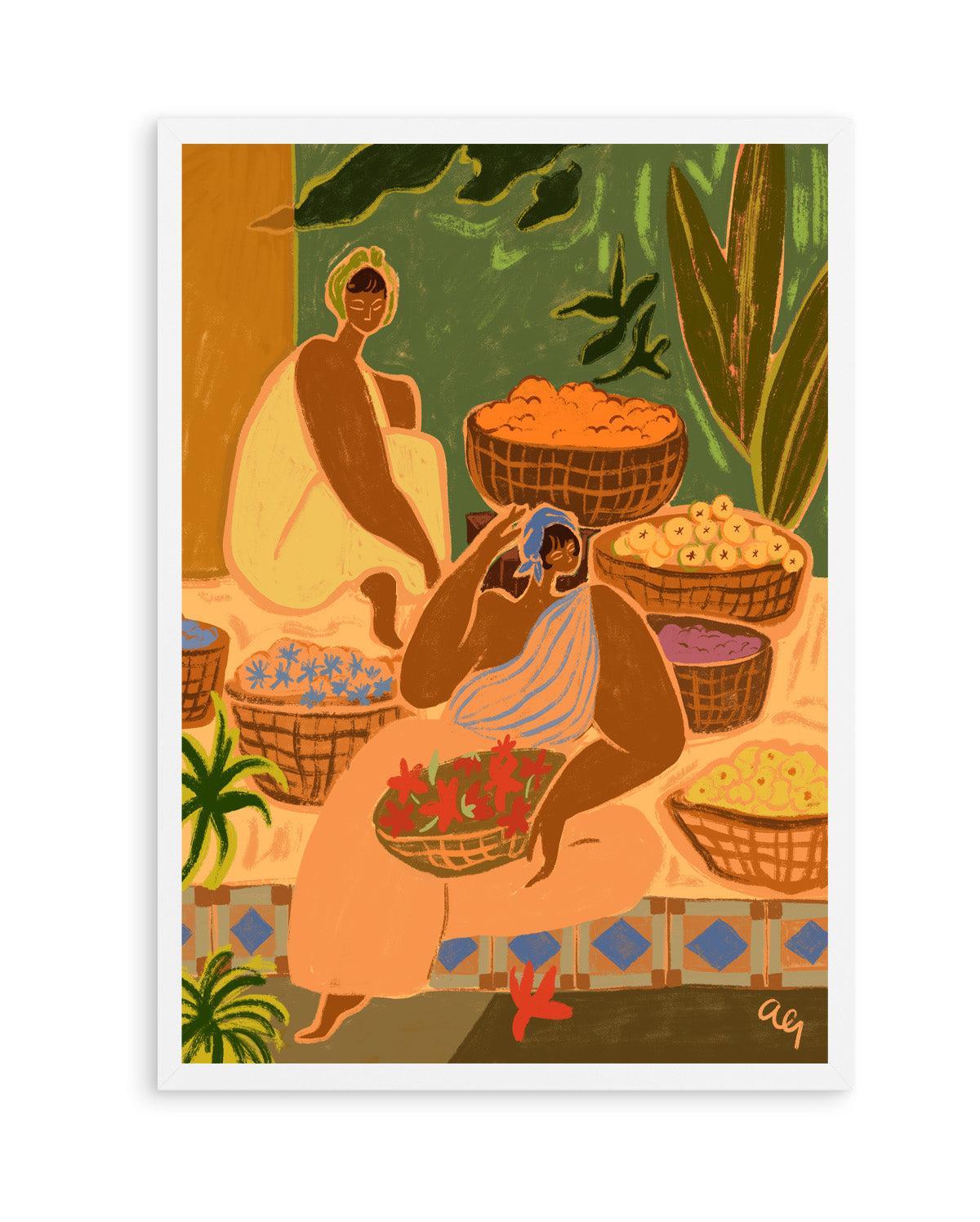 Flower Sisters by Arty Guava | Art Print from Olive et Oriel where you can shop wallpaper and artworks online