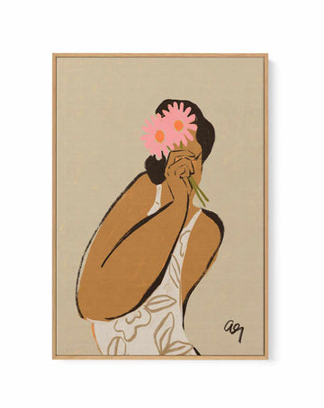 Flower Tinted Glasses by Arty Guava | Framed Canvas Art Print from Olive et Oriel where you can shop wallpaper and artworks online