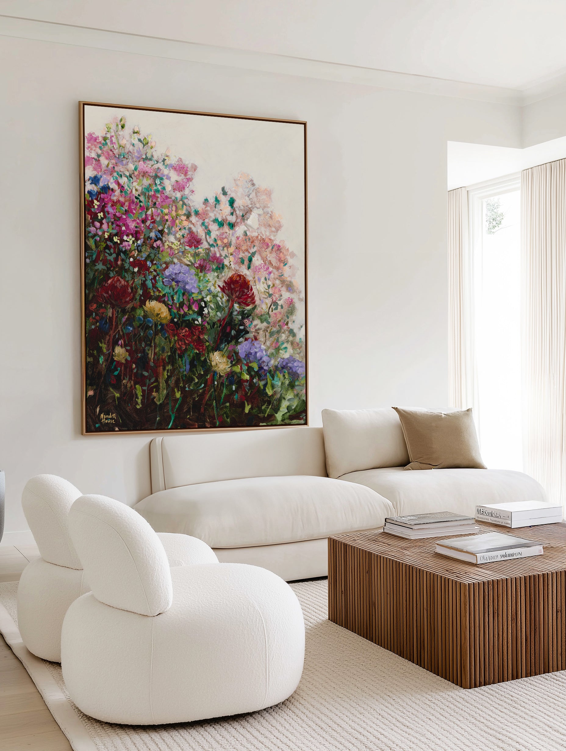 Flower Vintage by Meredith Howse | Framed Canvas Art Print