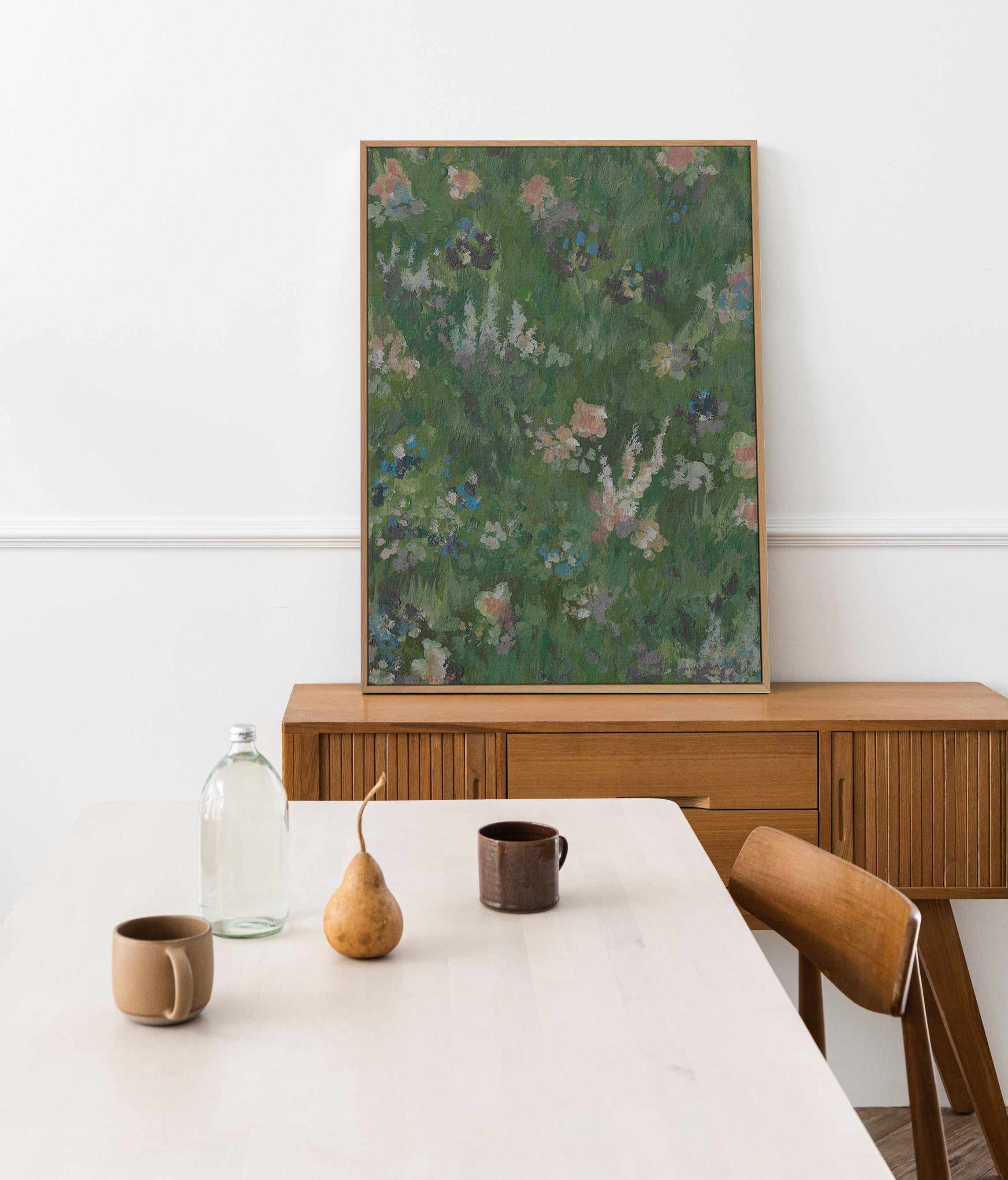 Flower Abstract by Josephine Wianto | Framed Canvas Art Print