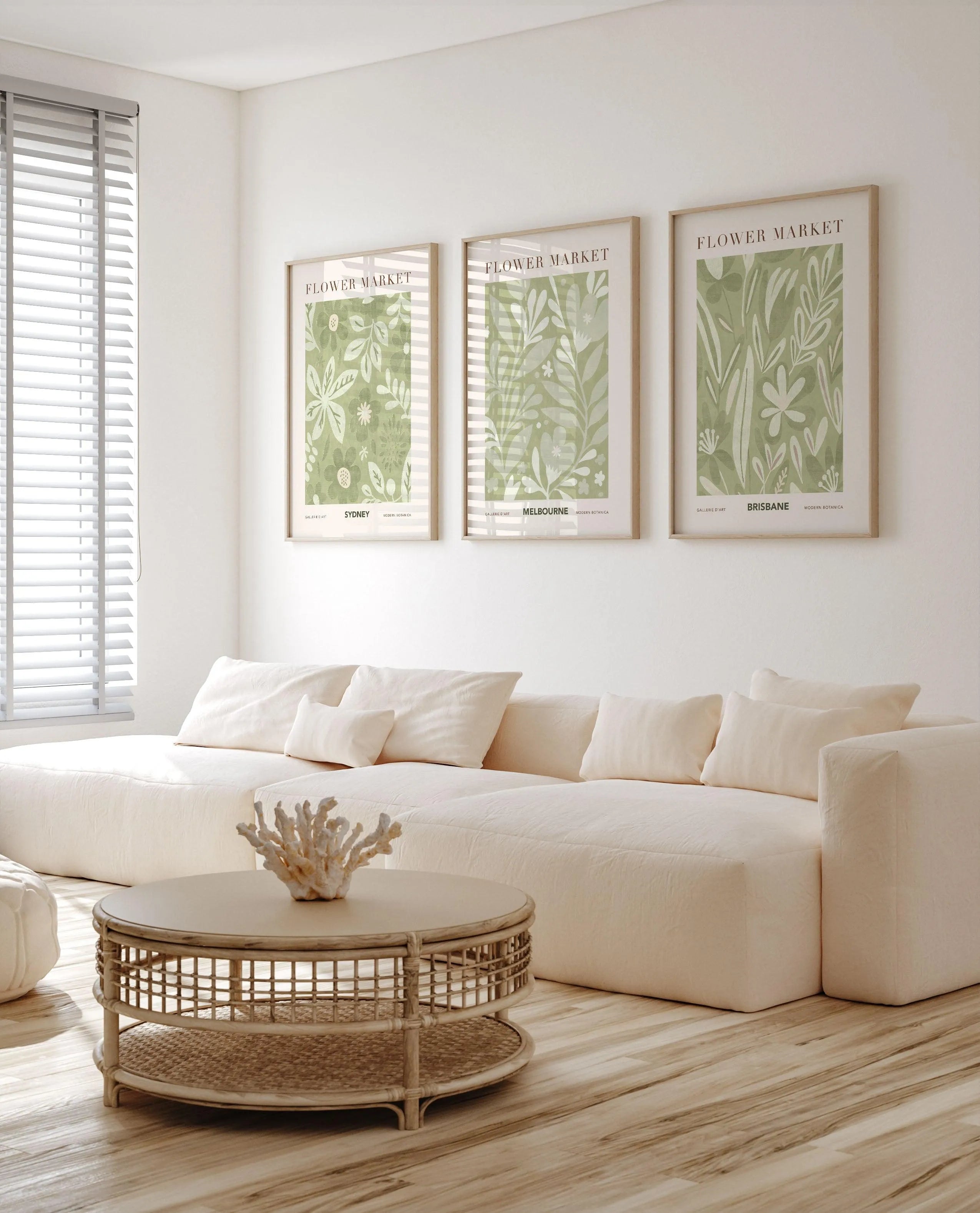 Flower Market Melbourne Art Print from Olive et Oriel where you can shop wallpaper and artworks online