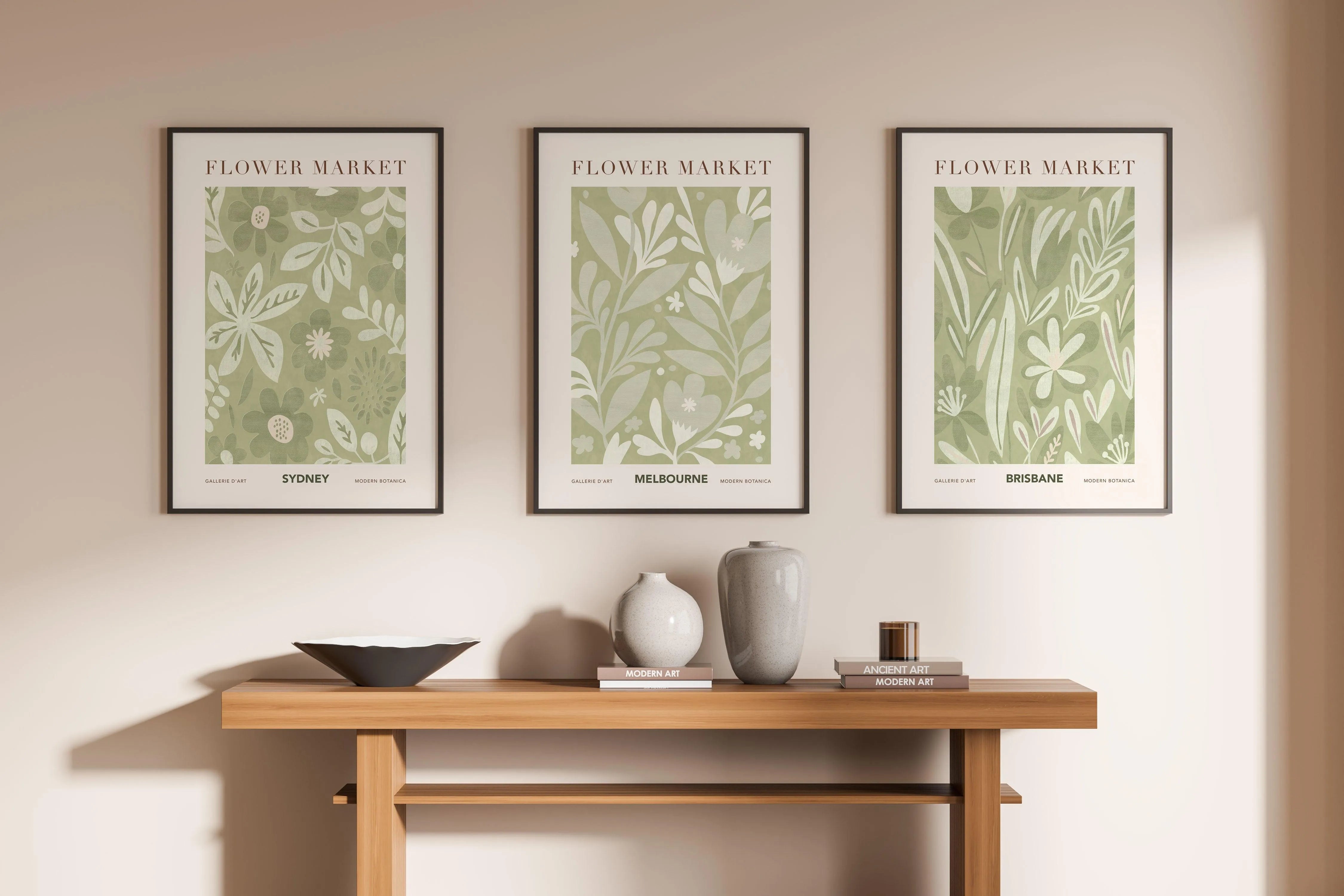 Flower Market Melbourne Art Print from Olive et Oriel where you can shop wallpaper and artworks online