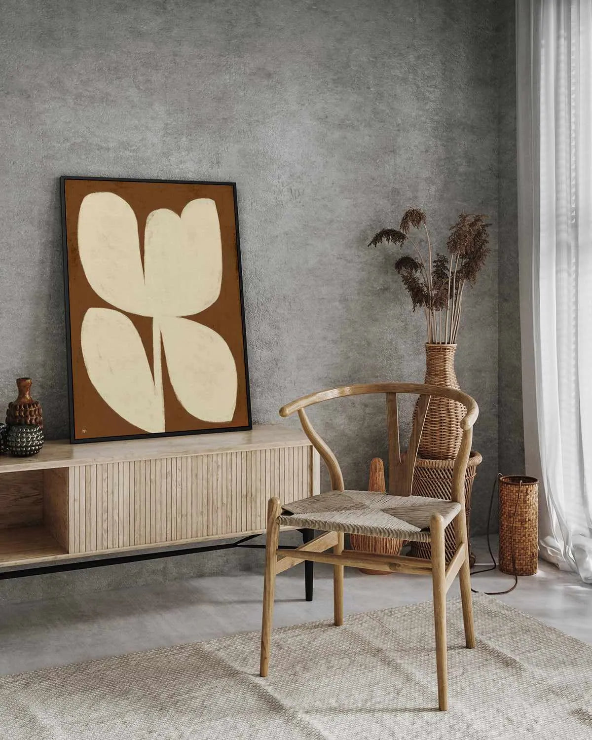 Flower I by Marco Marella | Framed Canvas Art Print from Olive et Oriel where you can shop wallpaper and artworks online