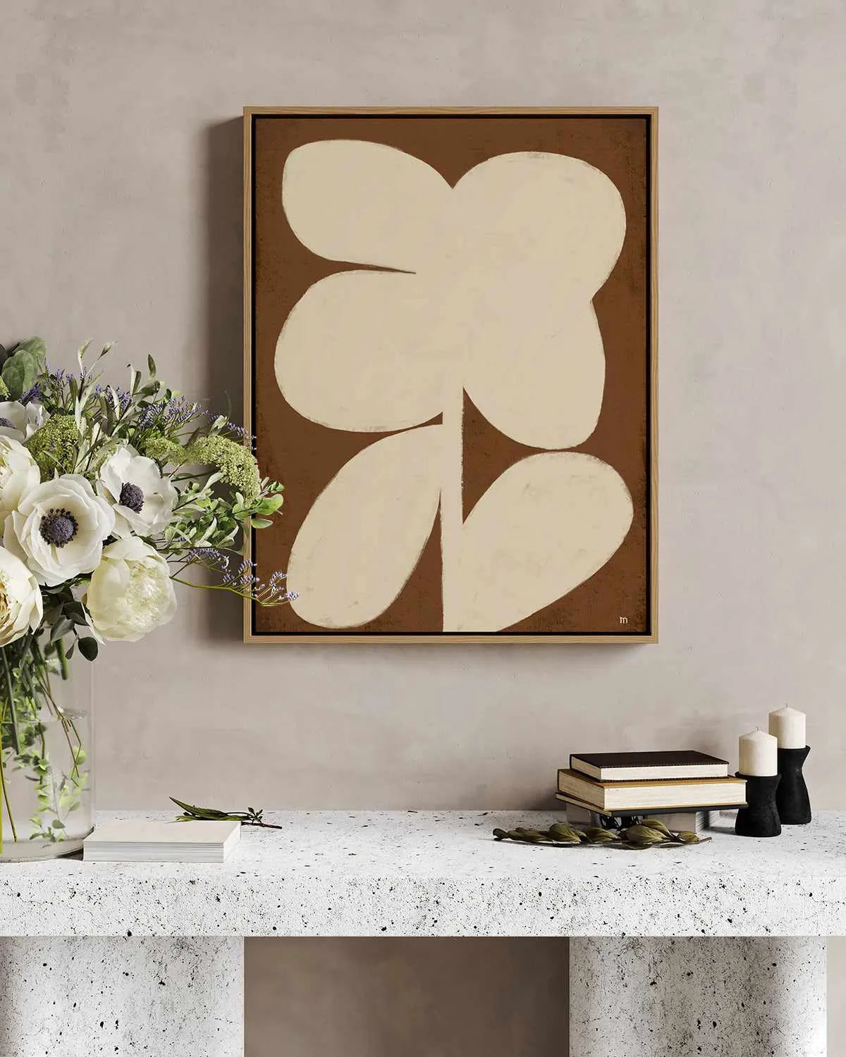 Flower II by Marco Marella | Framed Canvas Art Print from Olive et Oriel where you can shop wallpaper and artworks online