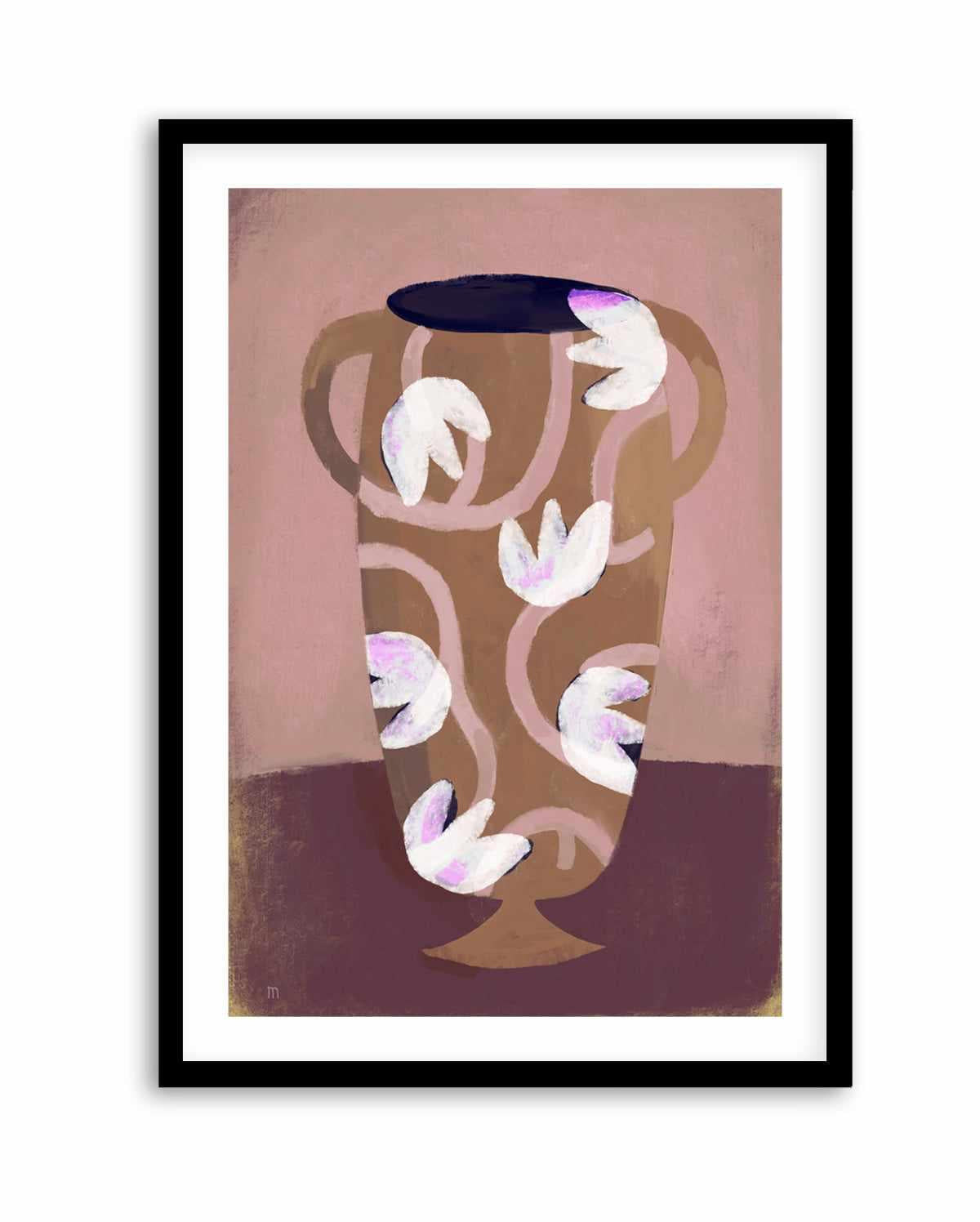 Flowered Vessel by Marco Marella | Art Print from Olive et Oriel where you can shop wallpaper and artworks online