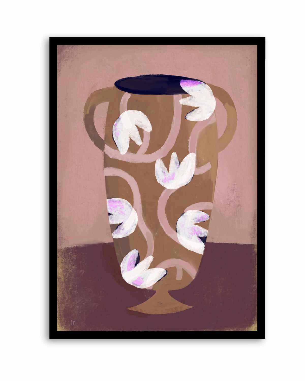Flowered Vessel by Marco Marella | Art Print from Olive et Oriel where you can shop wallpaper and artworks online