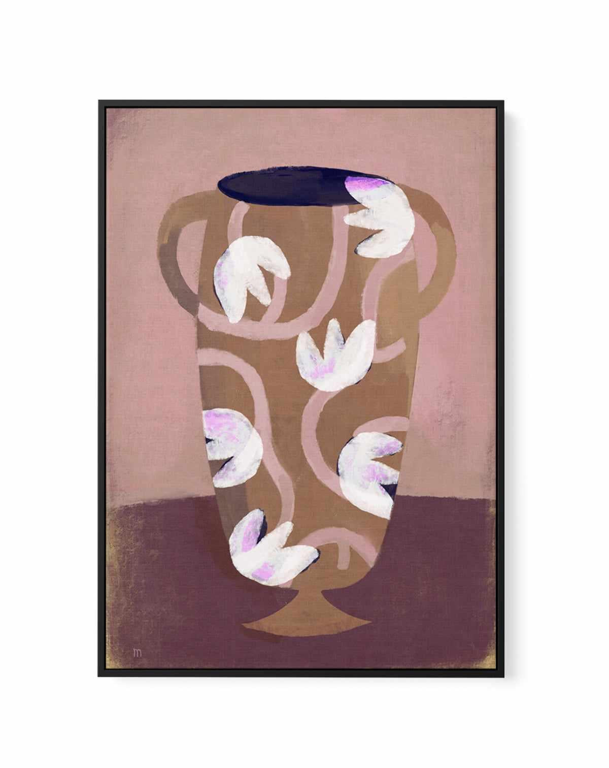 Flowered Vessel by Marco Marella | Framed Canvas Art Print from Olive et Oriel where you can shop wallpaper and artworks online