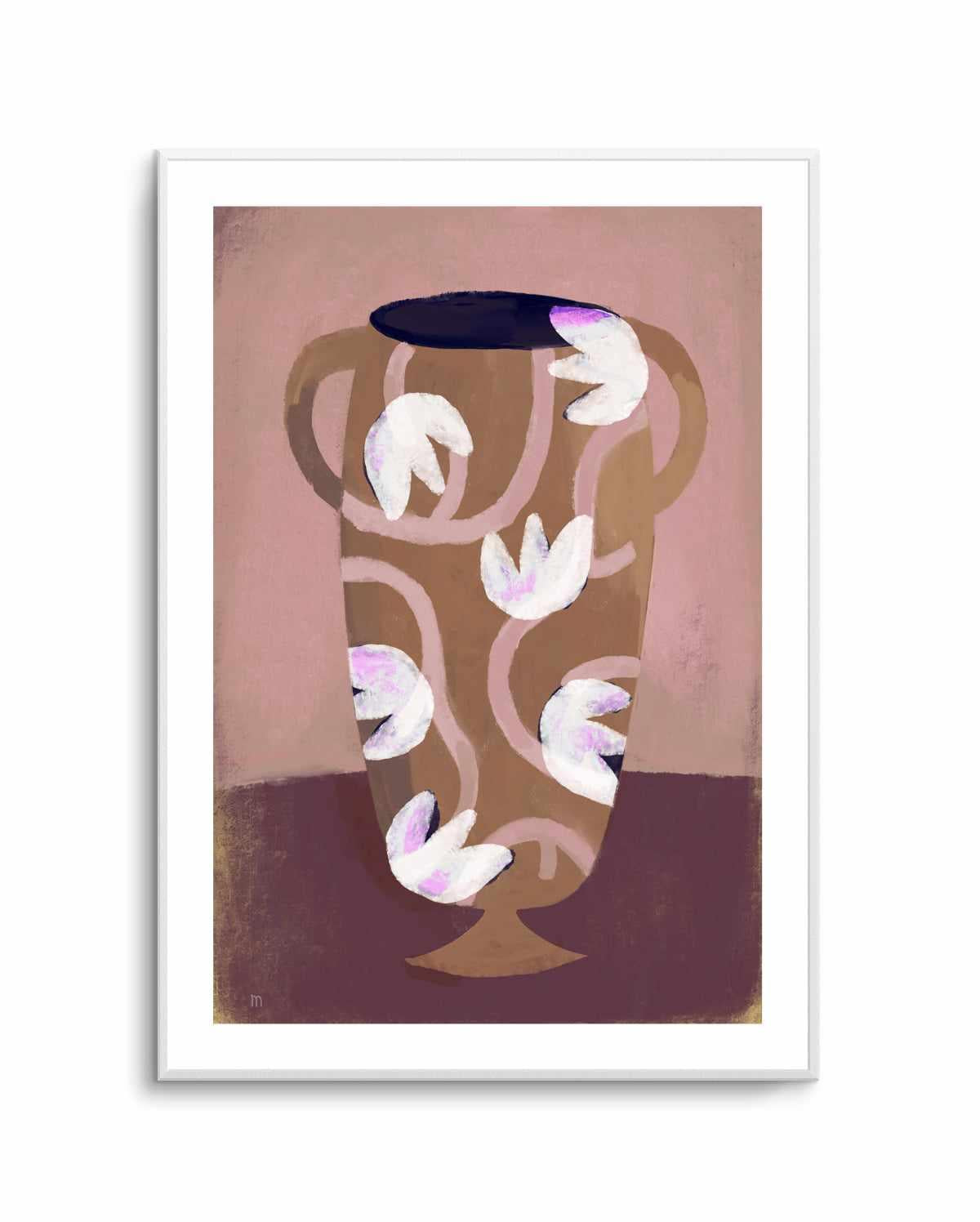 Flowered Vessel by Marco Marella | Art Print from Olive et Oriel where you can shop wallpaper and artworks online