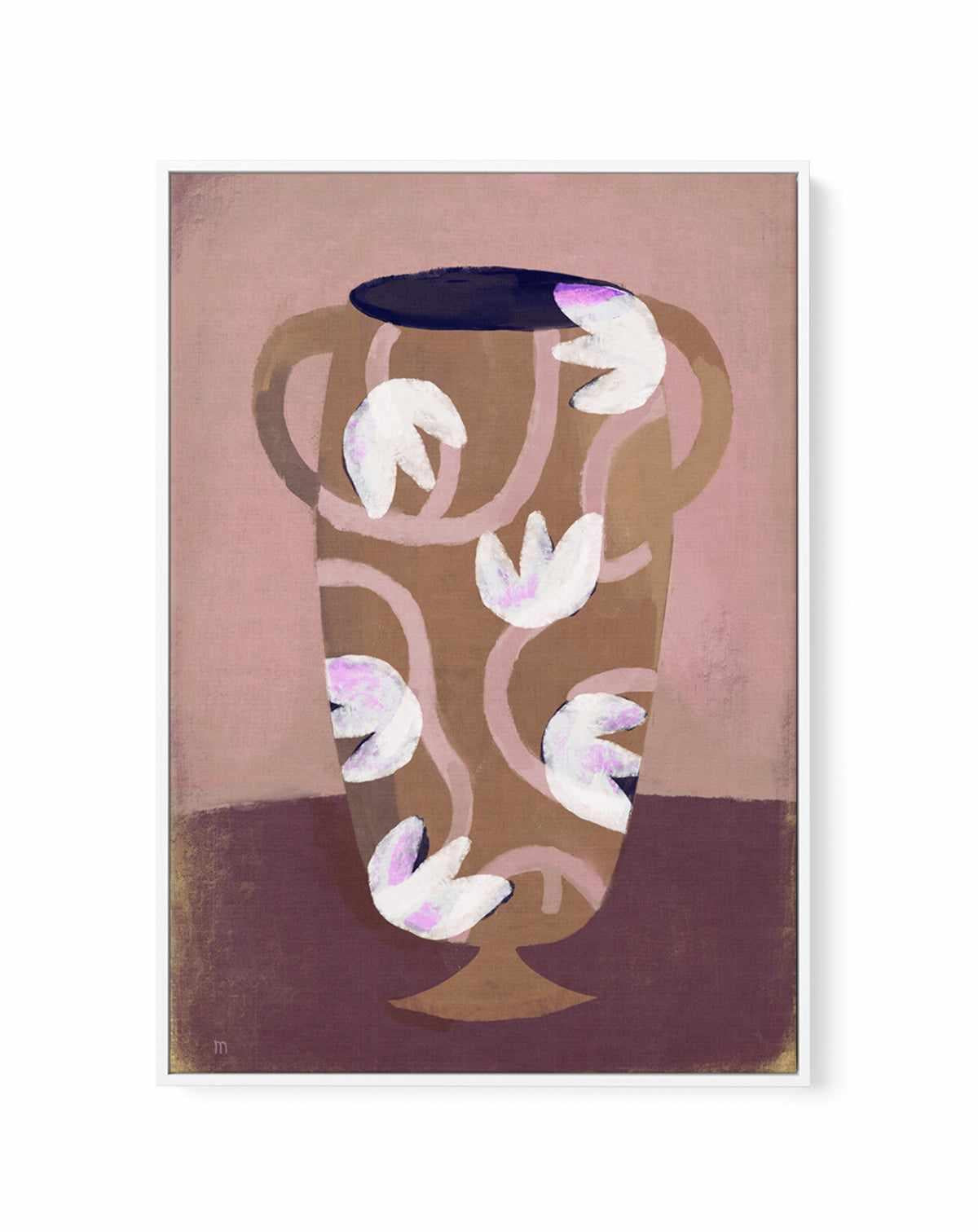 Flowered Vessel by Marco Marella | Framed Canvas Art Print from Olive et Oriel where you can shop wallpaper and artworks online