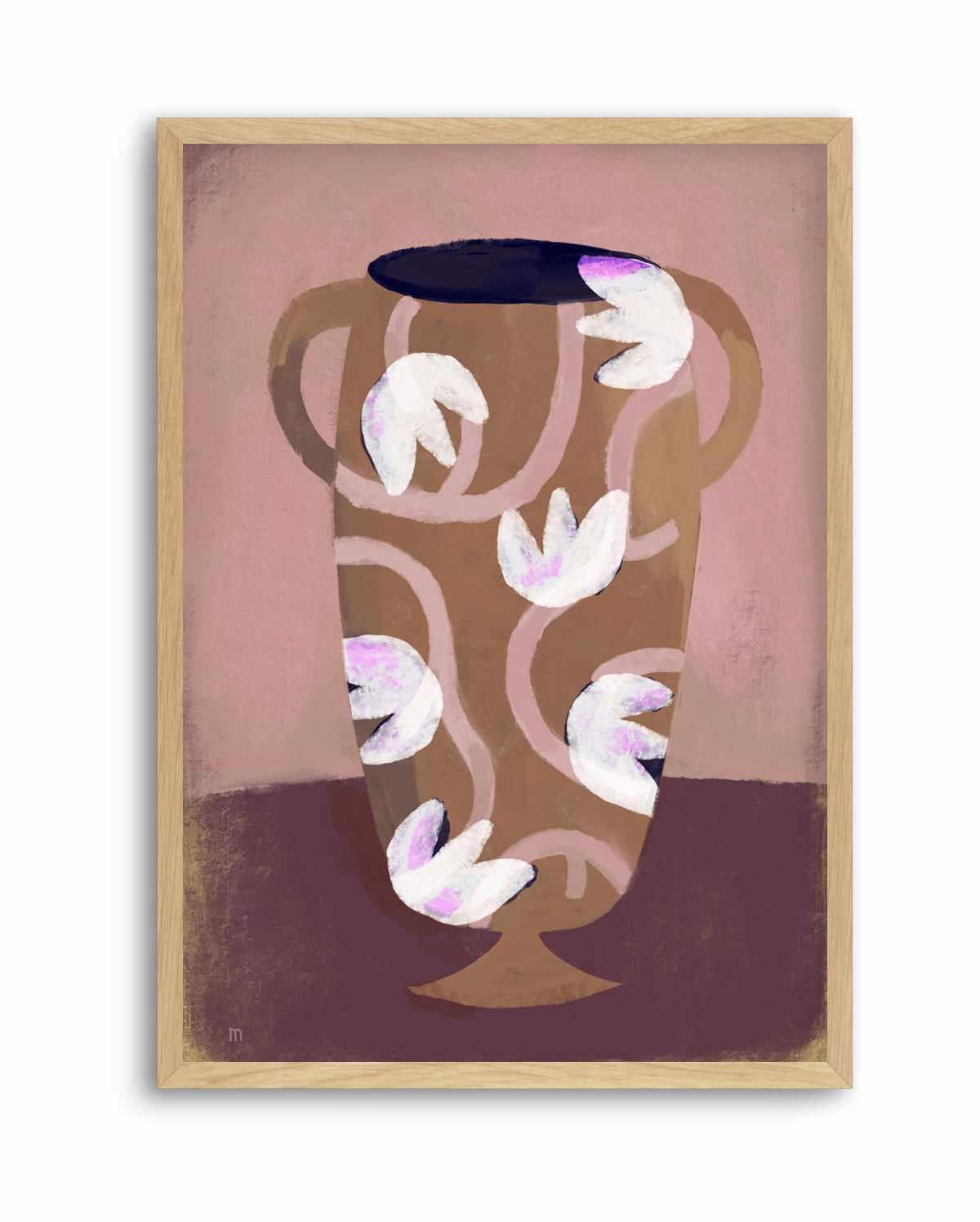 Flowered Vessel by Marco Marella | Art Print from Olive et Oriel where you can shop wallpaper and artworks online