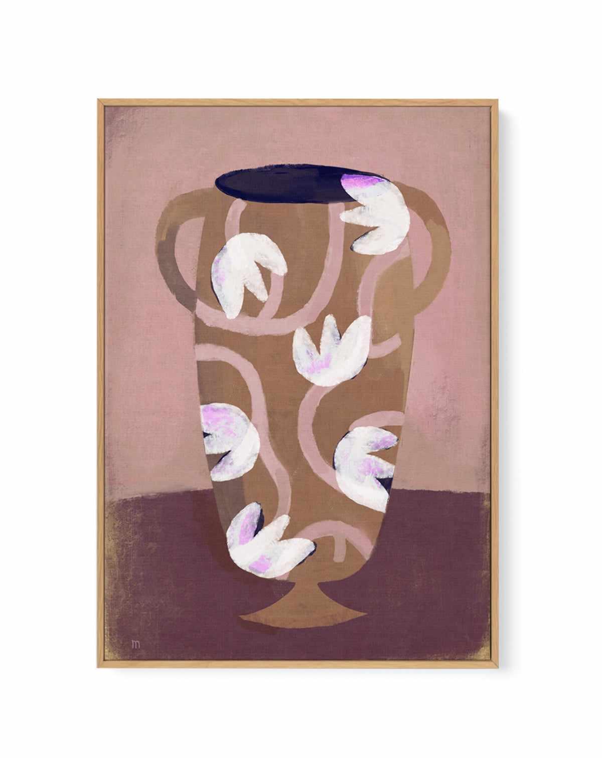 Flowered Vessel by Marco Marella | Framed Canvas Art Print from Olive et Oriel where you can shop wallpaper and artworks online