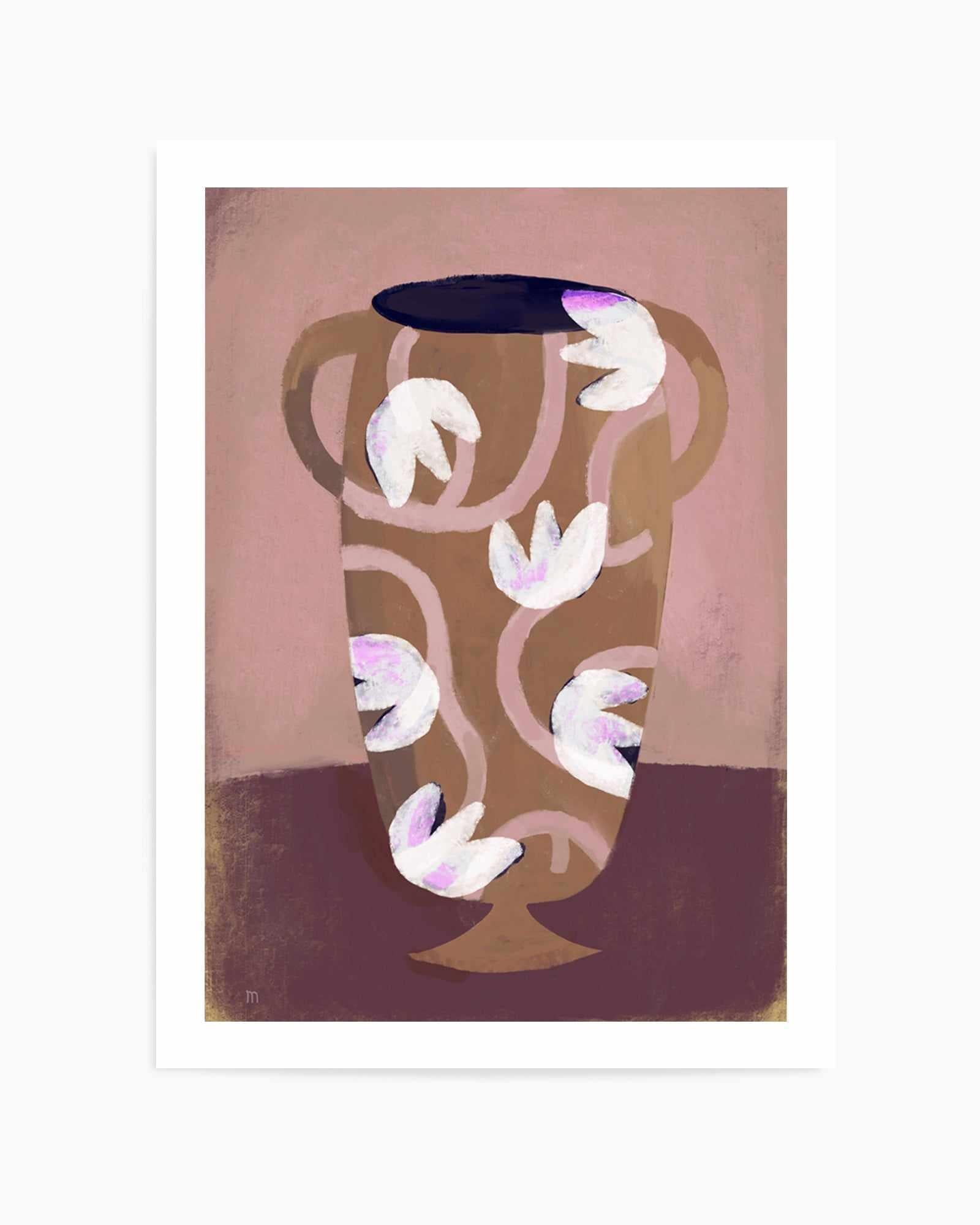 Flowered Vessel by Marco Marella | Art Print from Olive et Oriel where you can shop wallpaper and artworks online