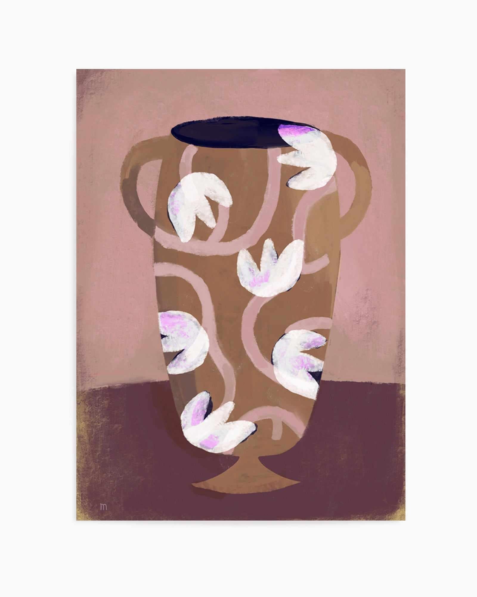 Flowered Vessel by Marco Marella | Art Print from Olive et Oriel where you can shop wallpaper and artworks online