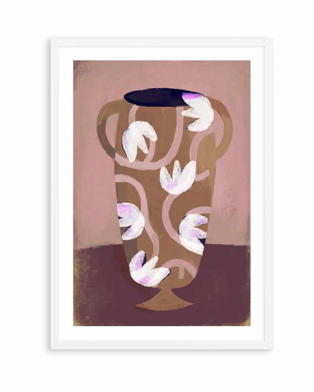 Flowered Vessel by Marco Marella | Art Print from Olive et Oriel where you can shop wallpaper and artworks online