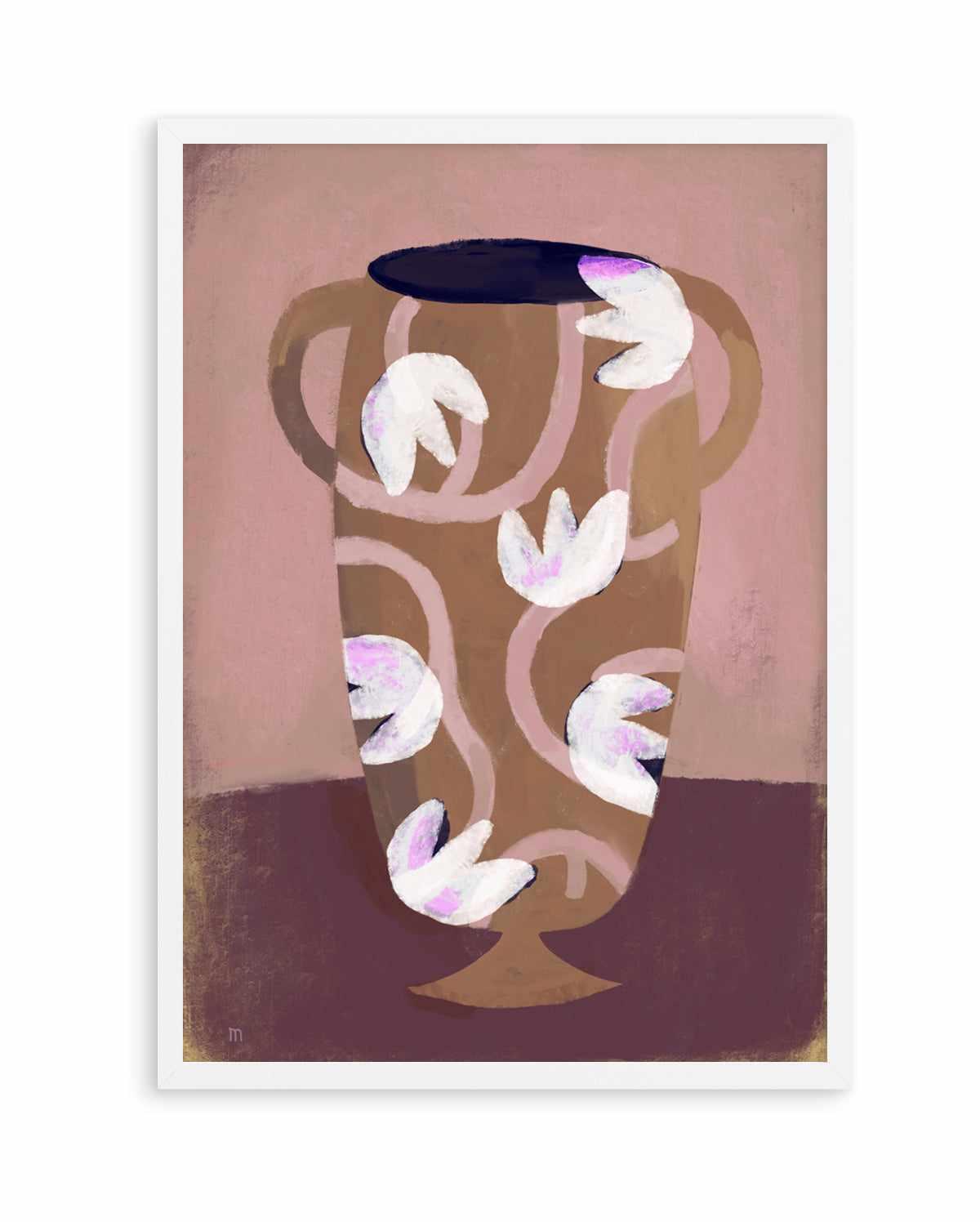 Flowered Vessel by Marco Marella | Art Print from Olive et Oriel where you can shop wallpaper and artworks online