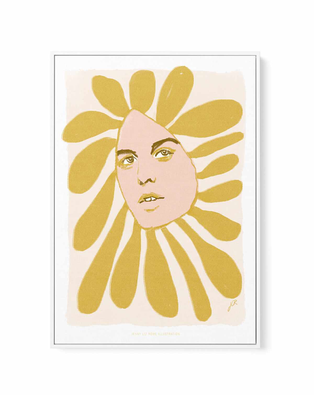 Flowerhead I by Jenny Liz Rome | Framed Canvas Art Print