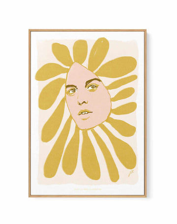 Flowerhead I by Jenny Liz Rome | Framed Canvas Art Print from Olive et Oriel where you can shop wallpaper and artworks online