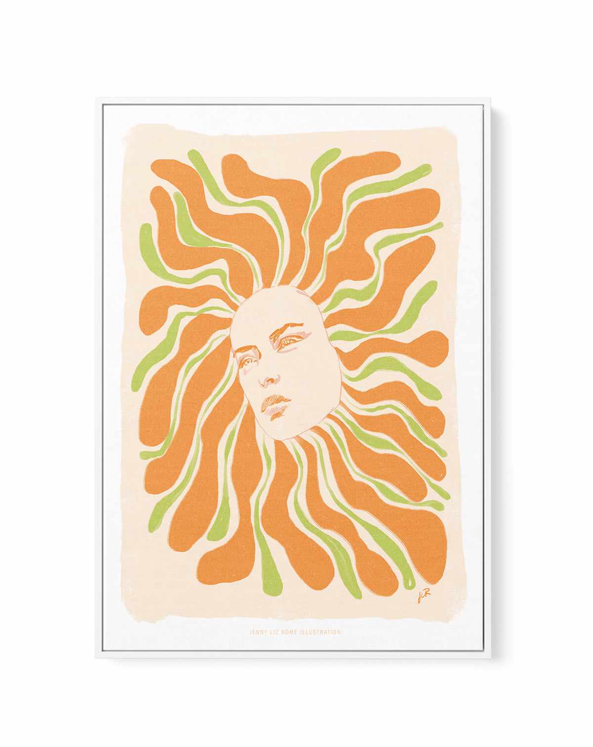 Flowerhead II by Jenny Liz Rome | Framed Canvas Art Print