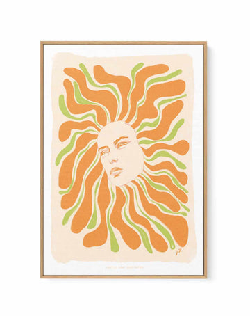 Flowerhead II by Jenny Liz Rome | Framed Canvas Art Print from Olive et Oriel where you can shop wallpaper and artworks online