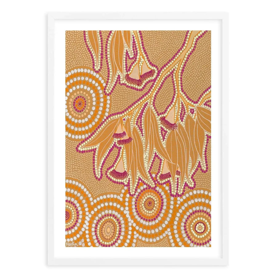 Flowering Gum By Domica Hill Art Print-PRINT-Olive et Oriel-Domica Hill-A5 | 5.8" x 8.3" | 14.8 x 21cm-White-With White Border-Buy-Australian-Art-Prints-Online-with-Olive-et-Oriel-Your-Artwork-Specialists-Austrailia-Decorate-With-Coastal-Photo-Wall-Art-Prints-From-Our-Beach-House-Artwork-Collection-Fine-Poster-and-Framed-Artwork