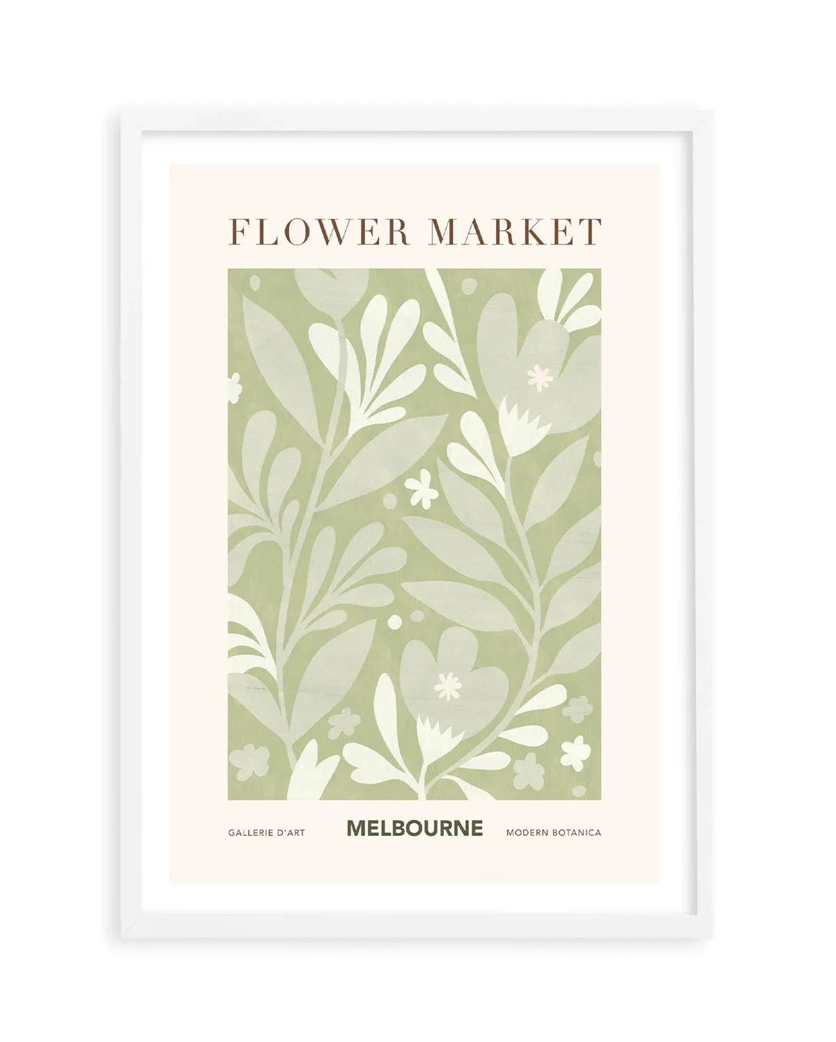 SALE 60x90 Flower Market Melbourne | White | Framed Acrylic Art from Olive et Oriel where you can shop wallpaper and artworks online