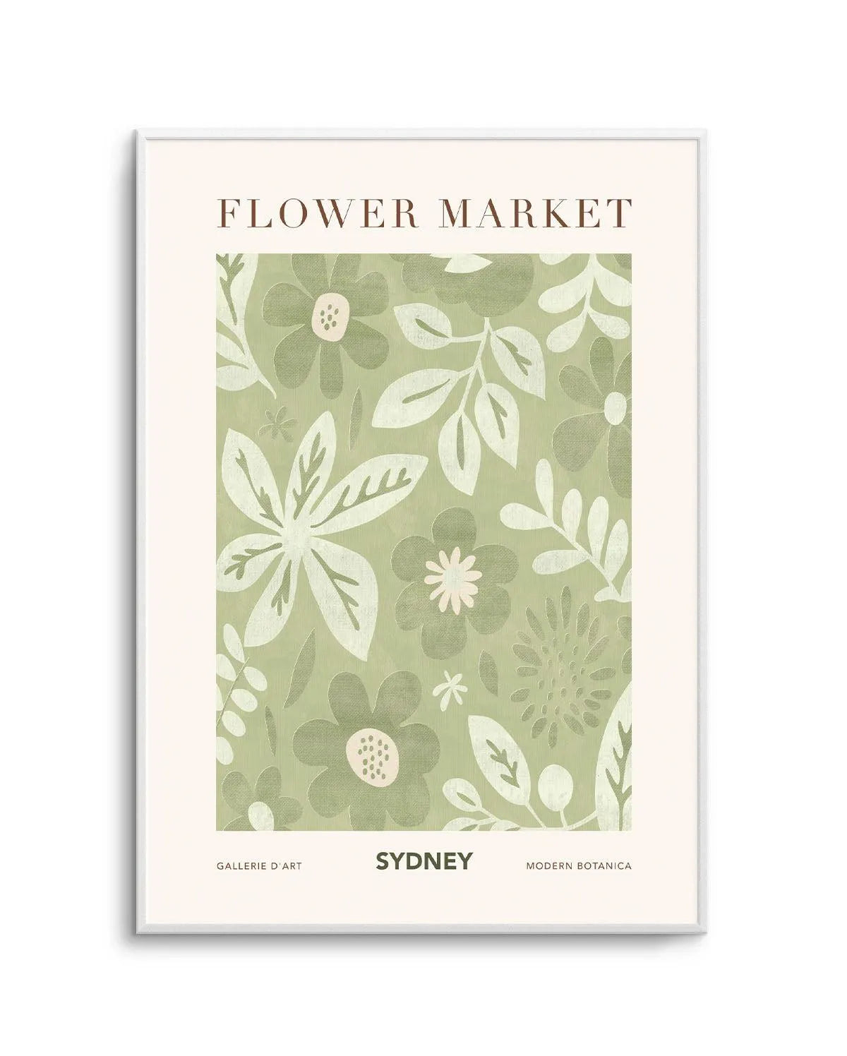 Flower Market Sydney Art Print from Olive et Oriel where you can shop wallpaper and artworks online