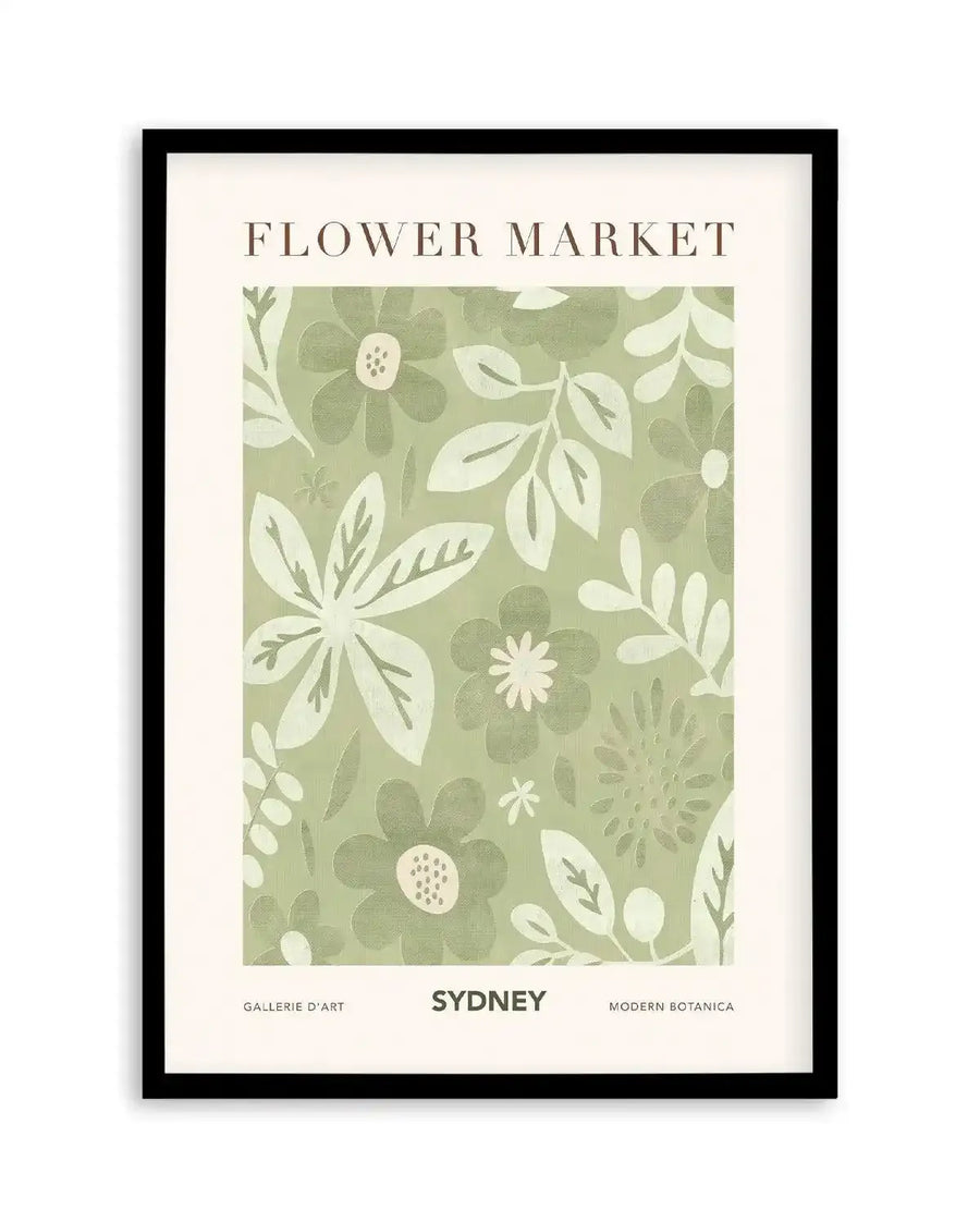 Flower Market Sydney Art Print from Olive et Oriel where you can shop wallpaper and artworks online