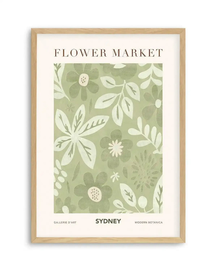 Flower Market Sydney Art Print from Olive et Oriel where you can shop wallpaper and artworks online