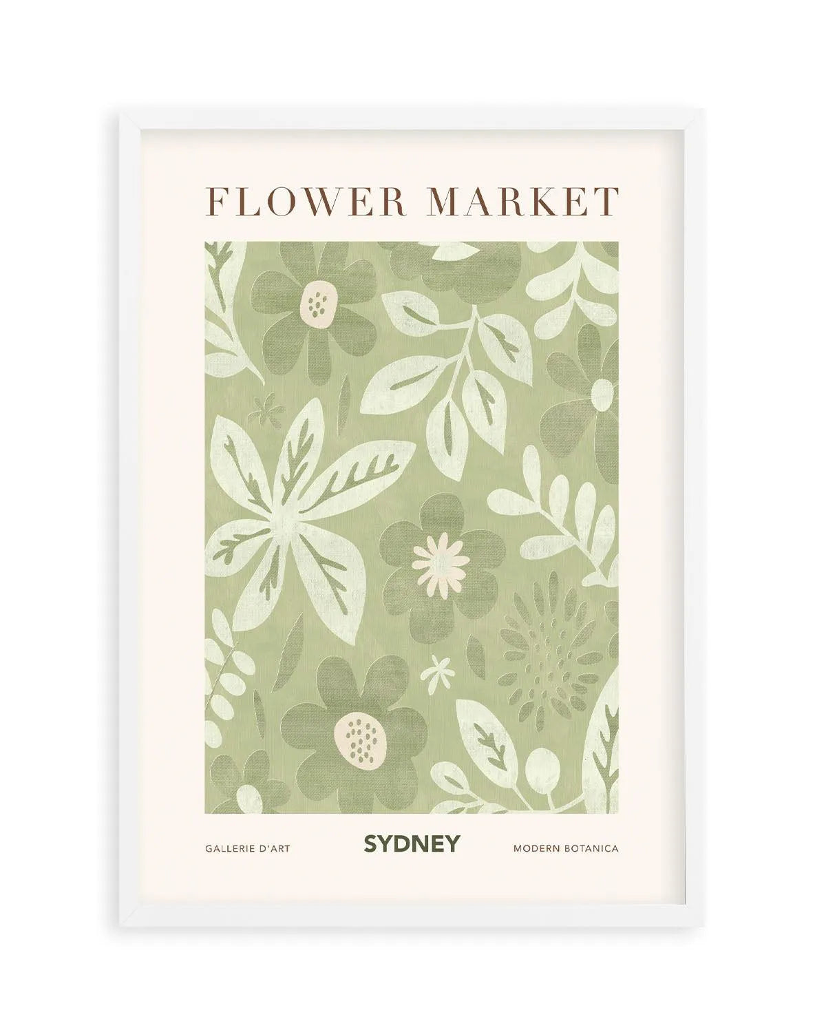 Flower Market Sydney Art Print from Olive et Oriel where you can shop wallpaper and artworks online