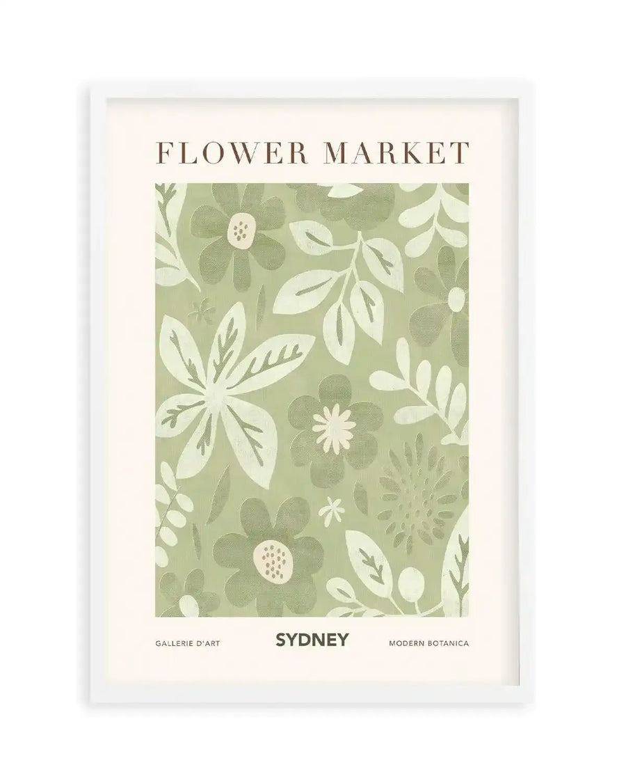 Flower Market Sydney Art Print from Olive et Oriel where you can shop wallpaper and artworks online